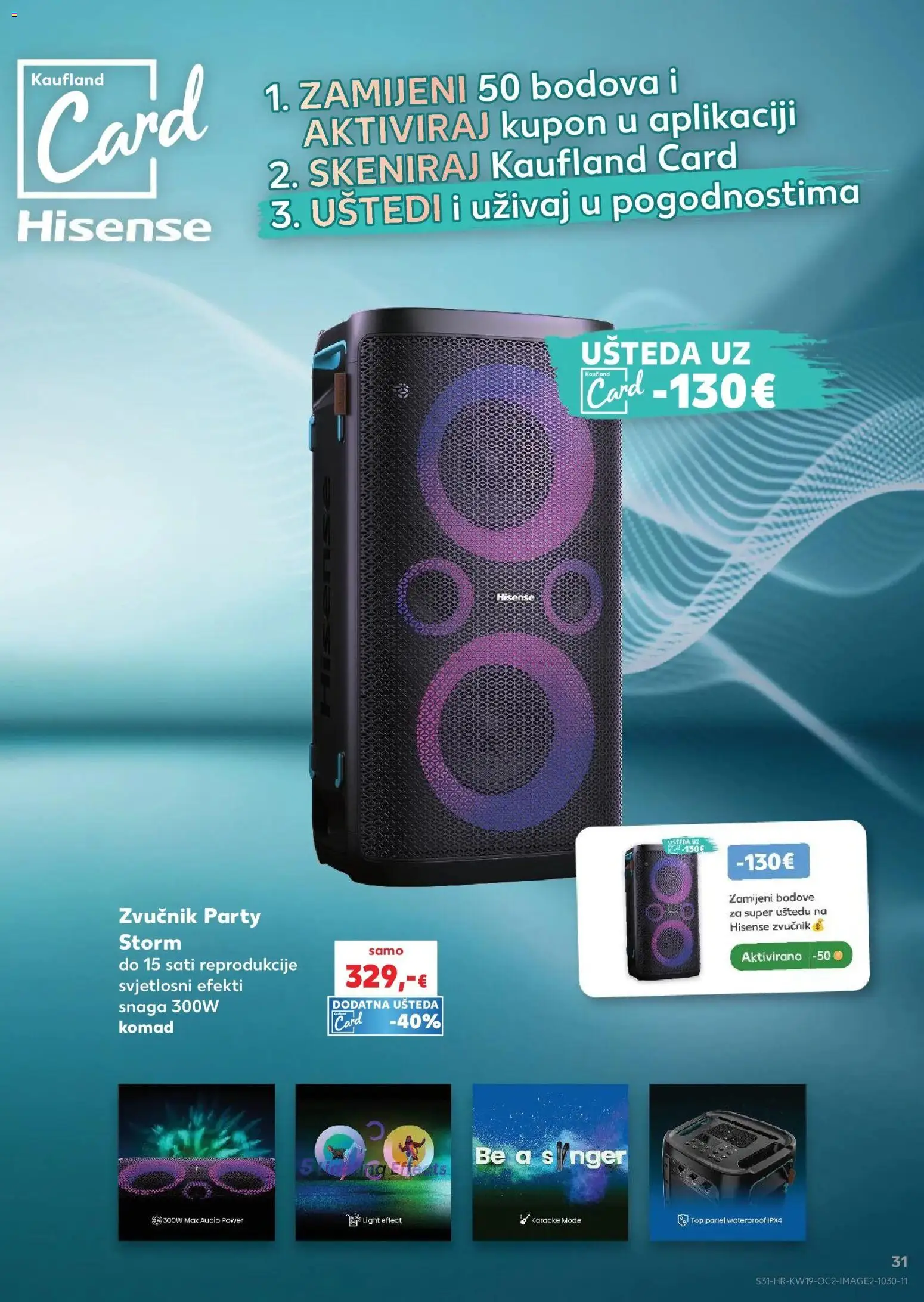 Kaufland katalog | vrijedi od 06.05.2026 | Stranica: 31 | Proizvodi: Audio, Zvučnik