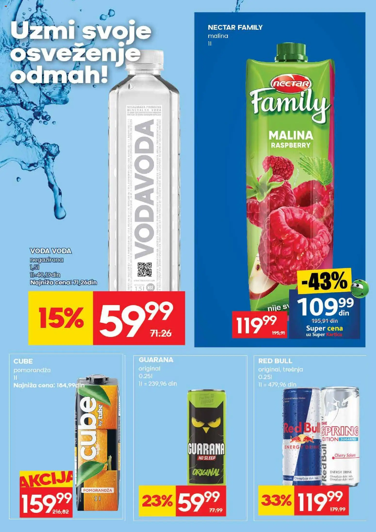 Roda katalog - važi od 04.06.2026 | Strana: 25 | Proizvode: Pomorandza, Guarana, Mineralna voda, Red Bull