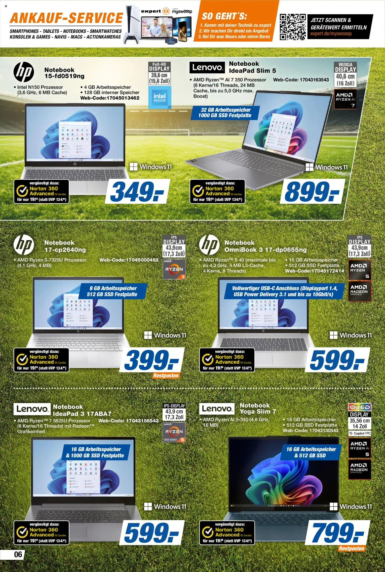 Expert Prospekt – gültig ab 22.05.2026 | Seite: 6 | Produkte: Lenovo, USB, Smartphones, Notebook
