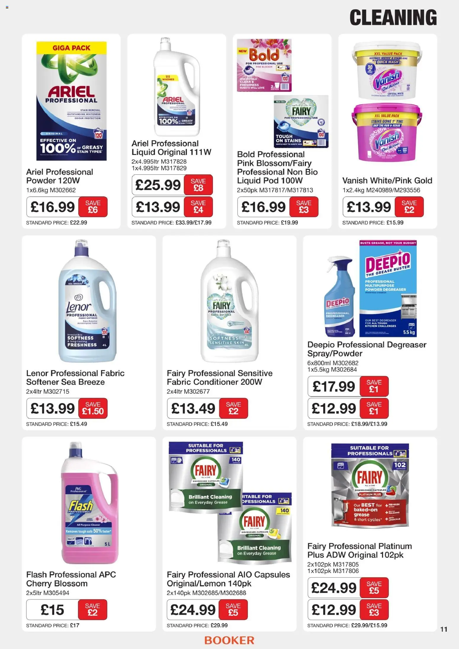 {H1} | Page: 11 | Products: Powder, Kitchen, Dishwasher capsules, Dishwasher