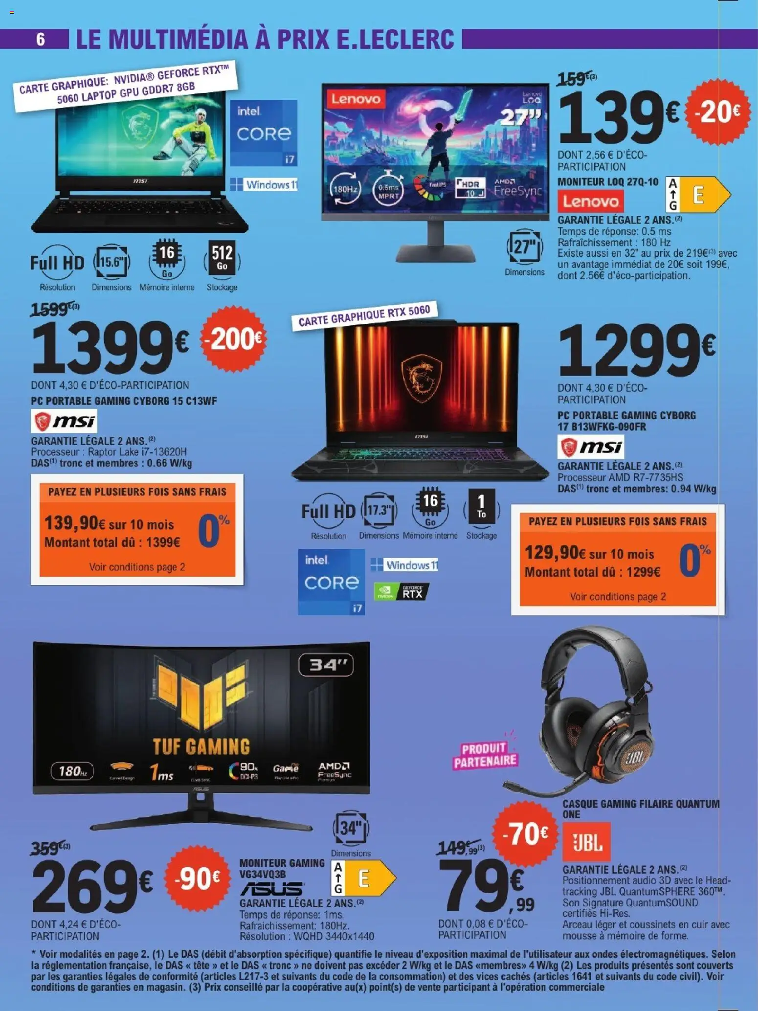 {H1} | Page: 6 | Produits: Couverts, Audio, PC portable, JBL