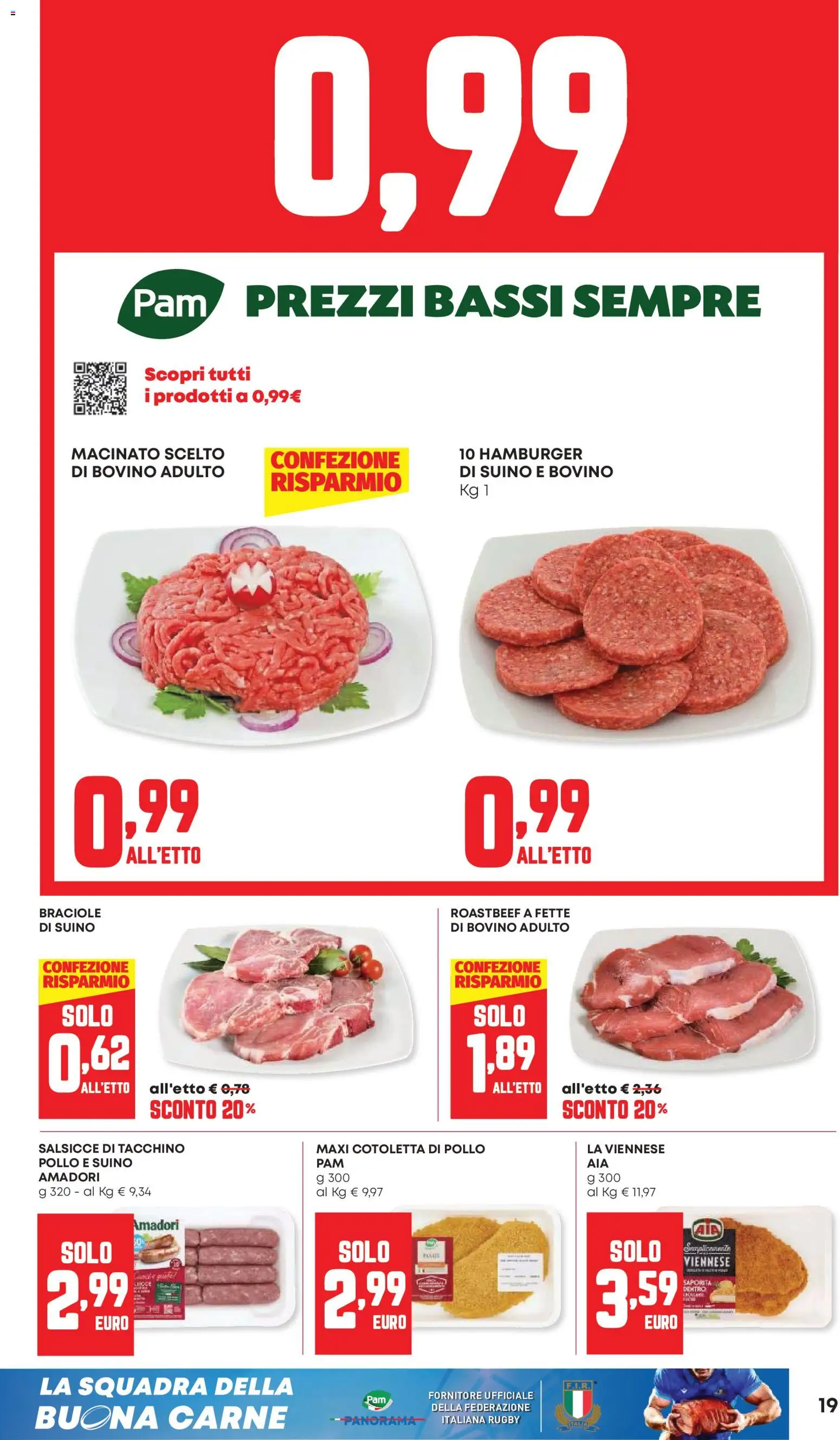Volantino Panorama del 04.06.2026 | Pagina: 19 | Prodotti: Pollo, Suino, Tacchino, Macinato