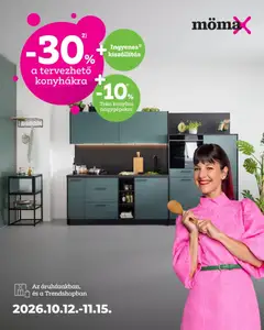 Mömax akciós újság - amely érvényes a következő dátumtól: 2026.10.12.