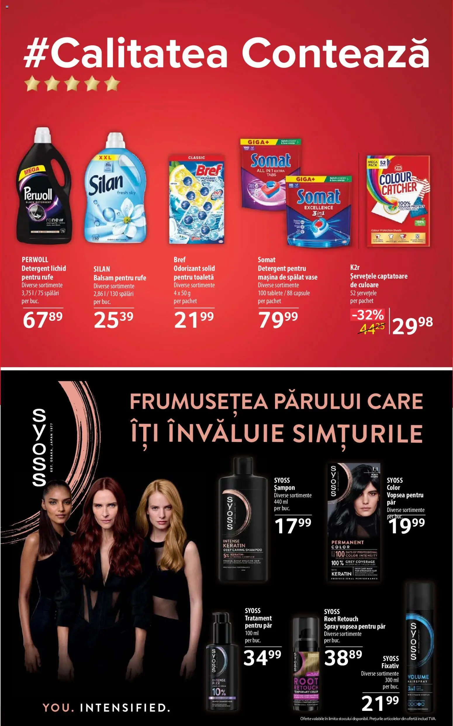 Noul catalog Selgros – valabil de la 24.07.2026 | Pagină: 28 | Produse: Toaletă, Șampon, Balsam, Detergent