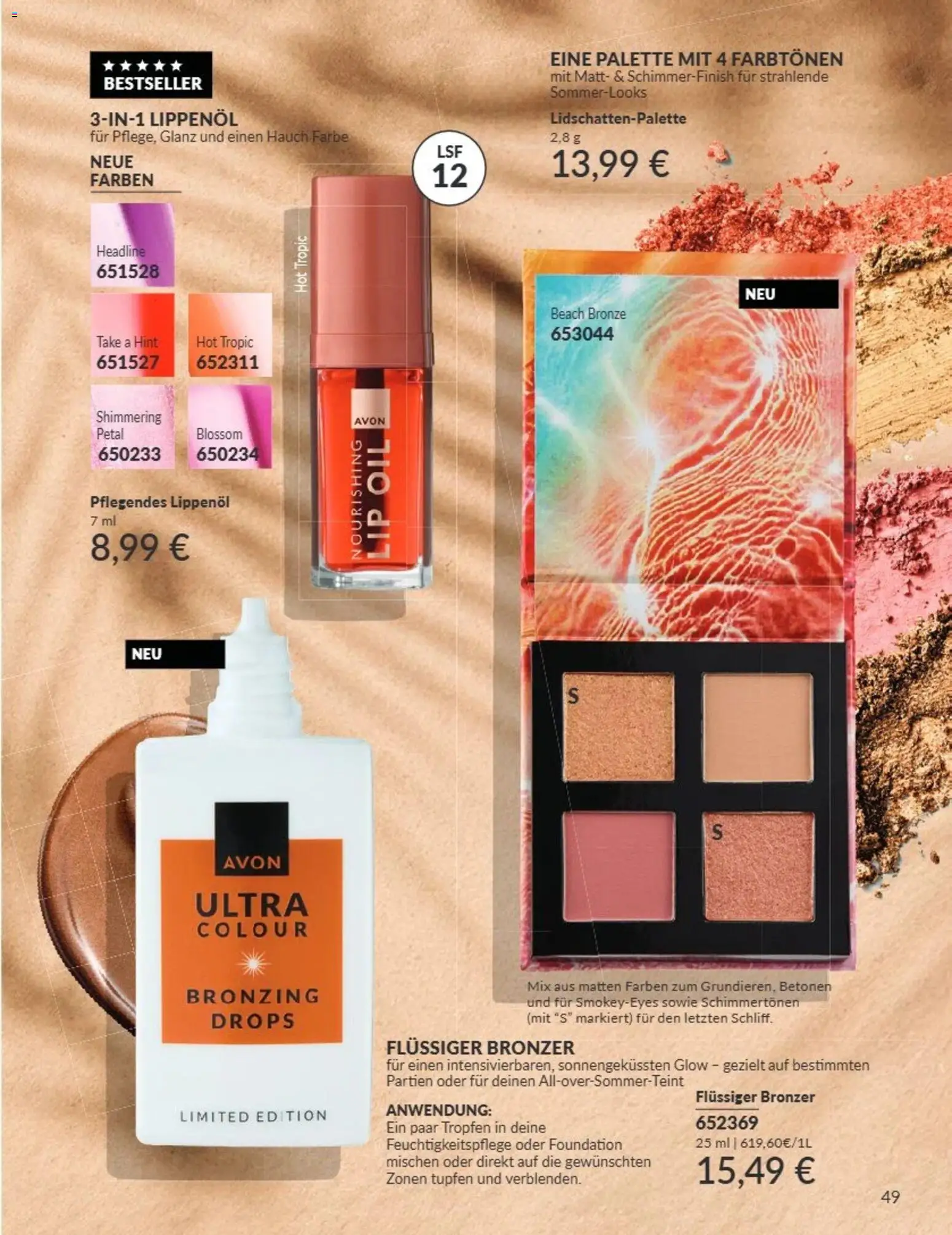 AVON Katalog August 2026 – gültig ab 08.08.2026 | Seite: 49 | Produkte: Bronzer, Foundation