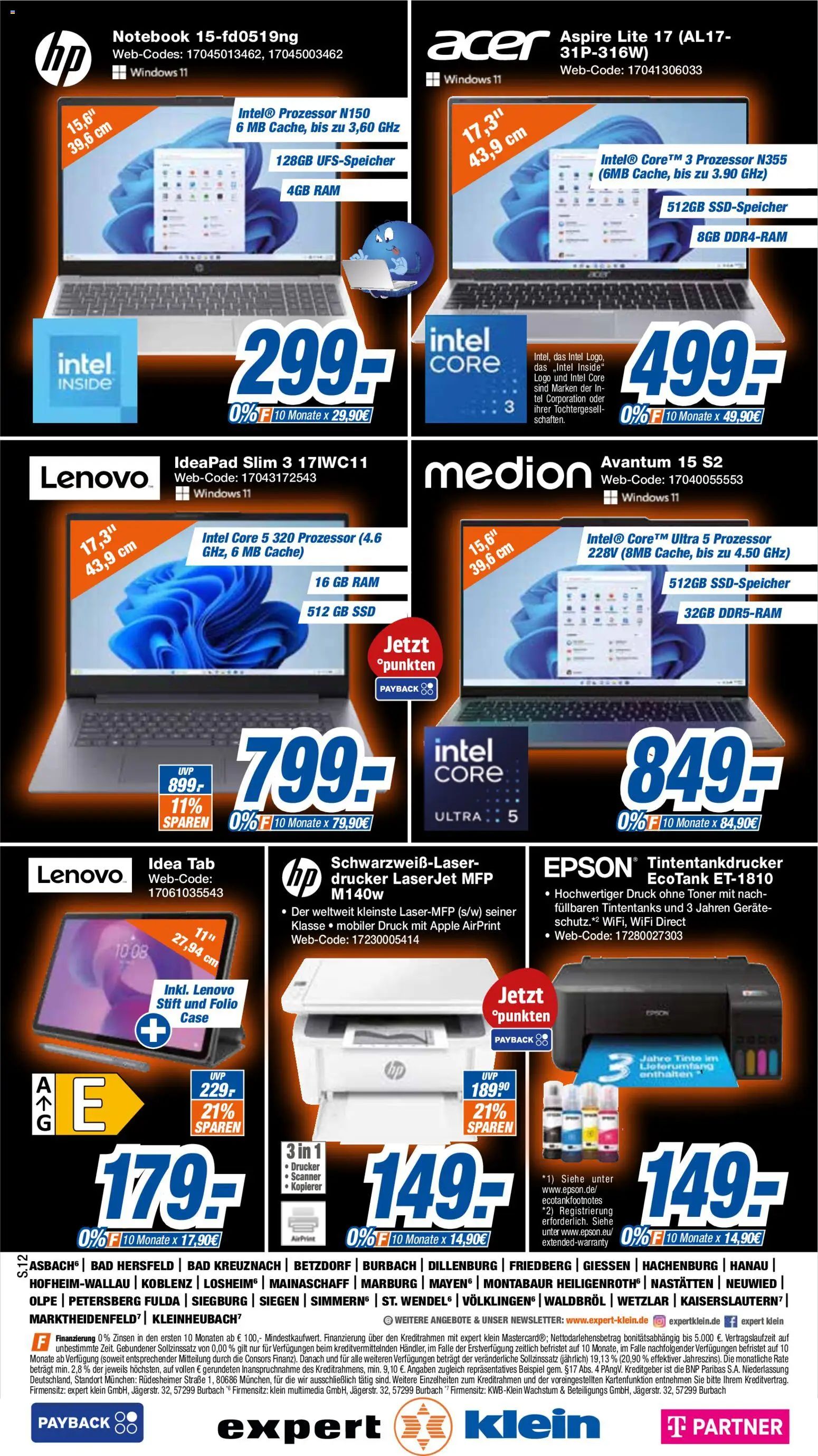 Expert Black Weeks – gültig ab 02.11.2026 | Seite: 12 | Produkte: Bad, Apple, Notebook, Drucker