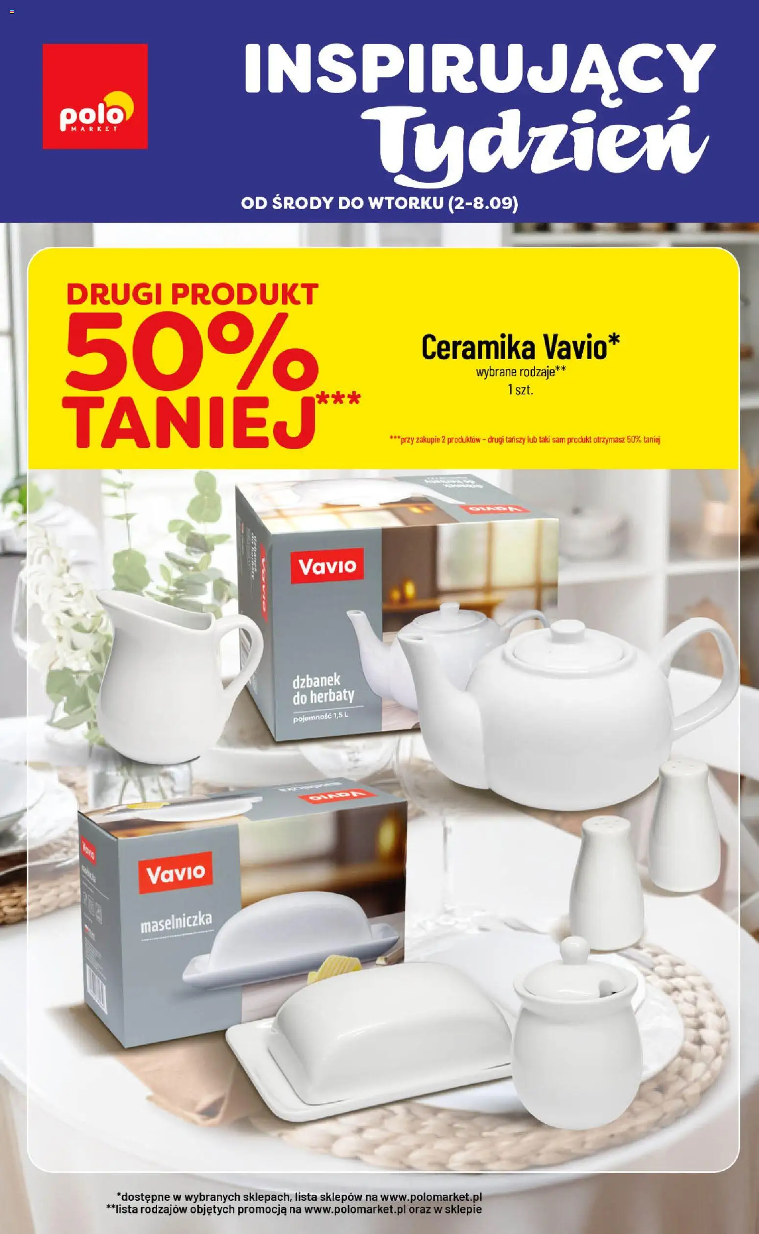 Nowa POLOmarket gazetka od jutra 02.09.2026 | Strona: 1 | Produkty: Dzbanek