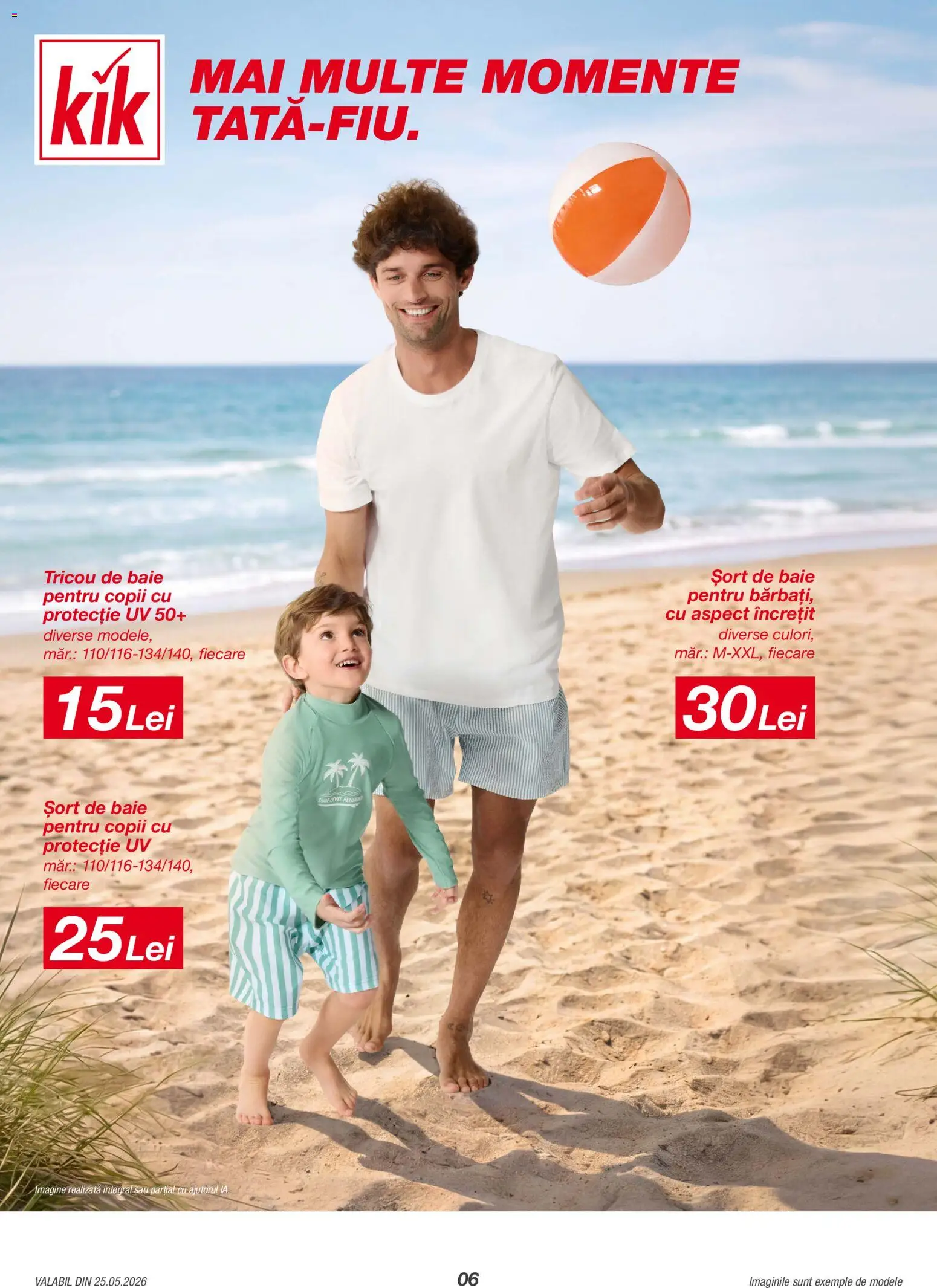 Noul catalog Kik – valabil de la 25.05.2026 | Pagină: 6 | Produse: Șort, Șort de baie, Tricou