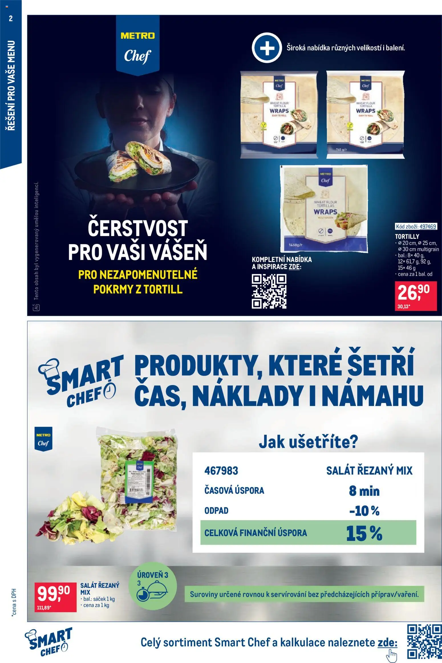 Makro leták - Gastronomie od 15.07.2026 | Strana: 2 | Produkty: Salát, Tortilly