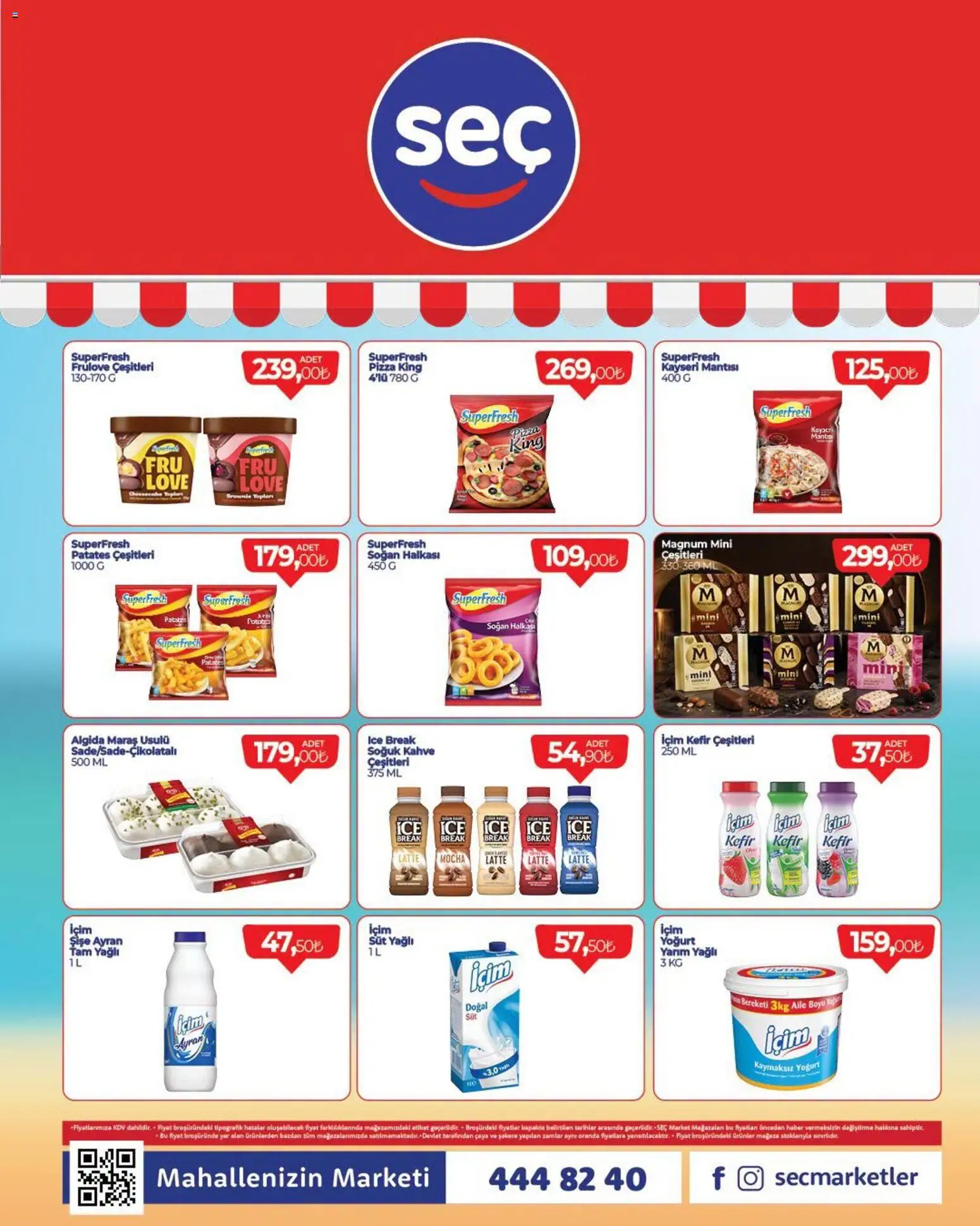 Seç Market Katalog - 27 Ağustos 2026 tarihinden itibaren geçerlidir | Sayfa: 2 | Ürünler: Kefir, Süt, Kahve, Soğan
