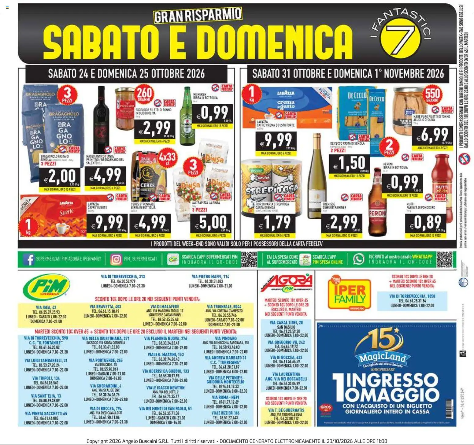 Volantino PIM Supermercati del 23/10/2026 | Pagina: 24