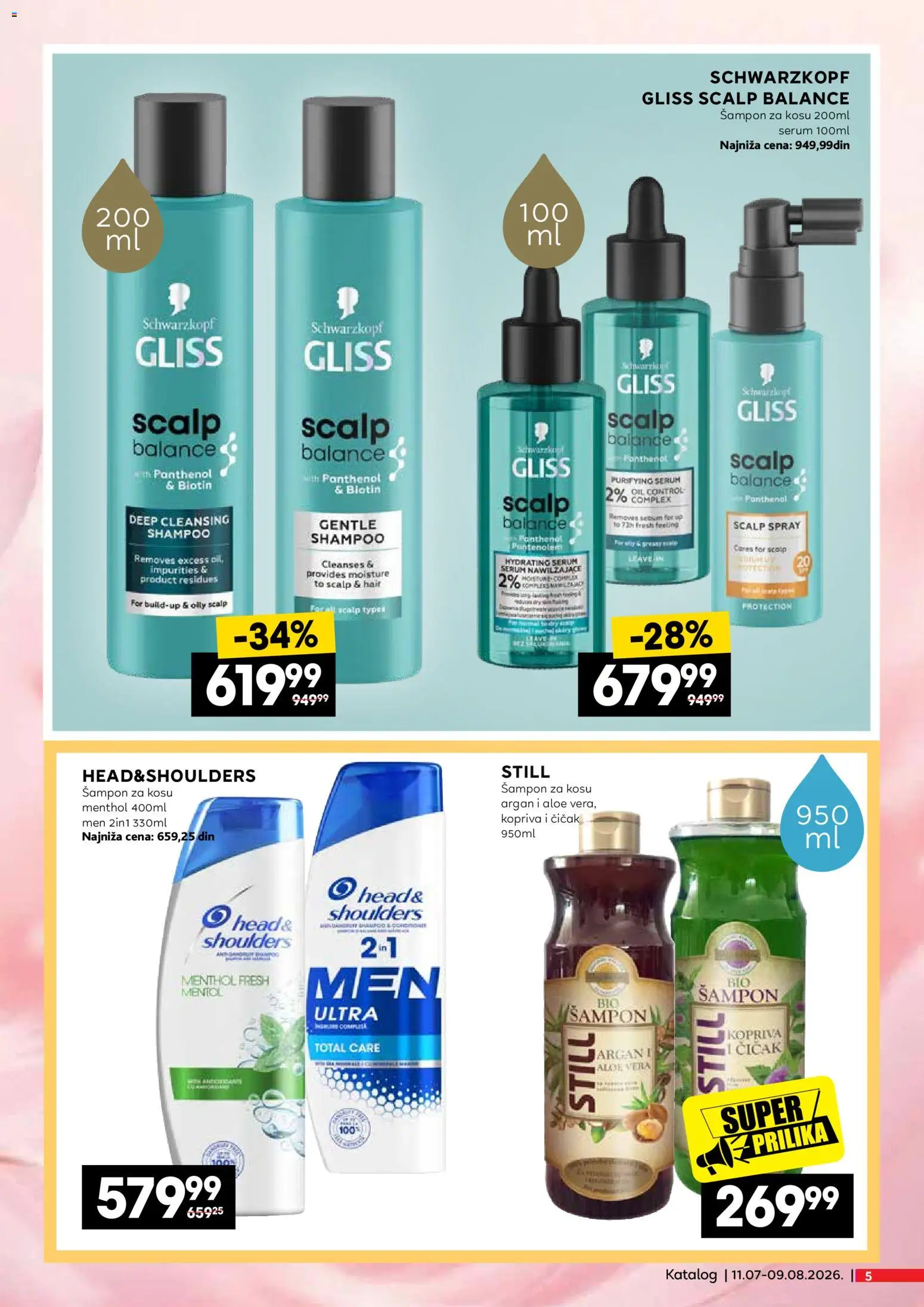 Mercator katalog - važi od 11.07.2026 | Strana: 5 | Proizvode: Šampon