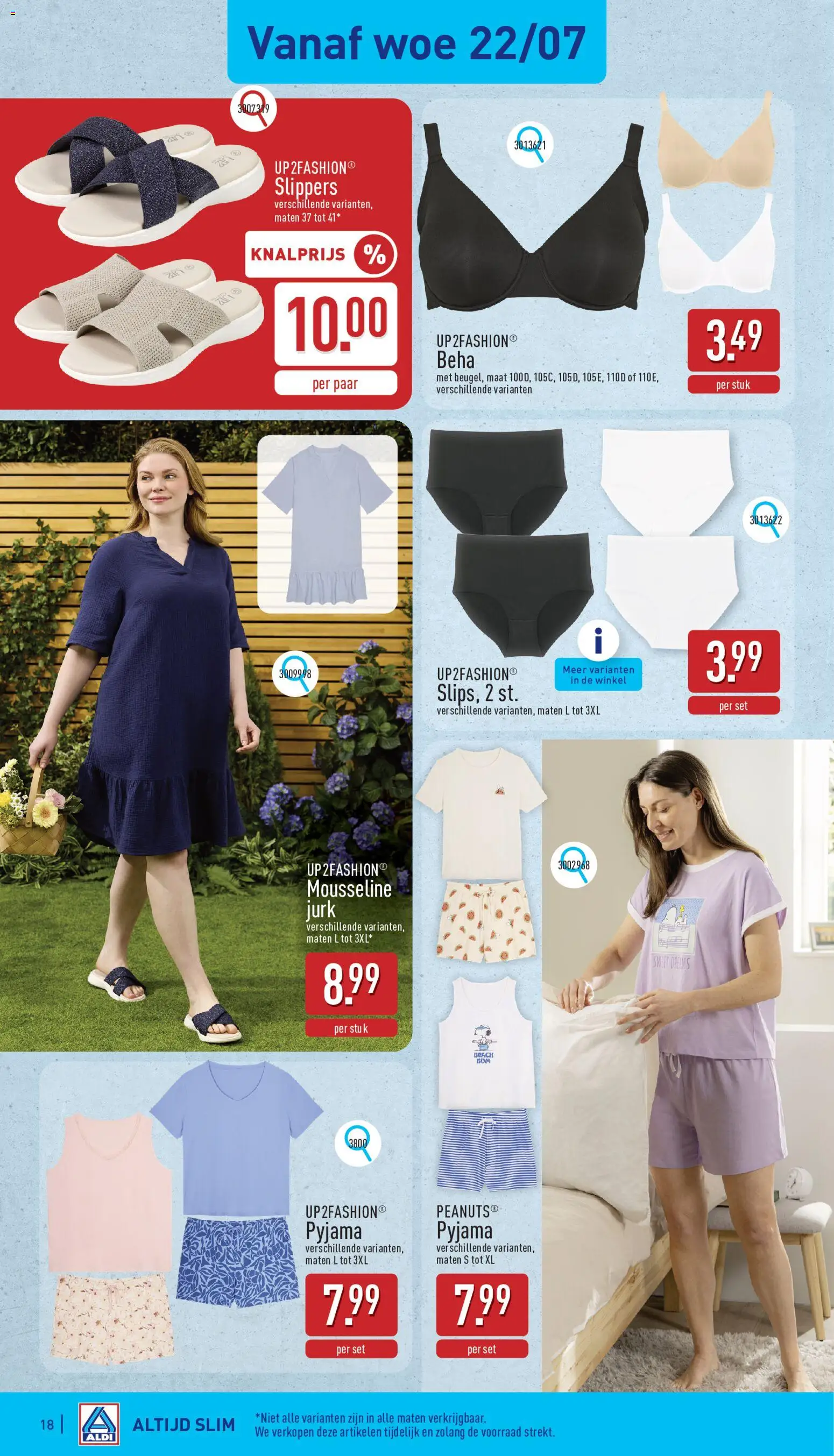 {H1} | Pagina: 18 | Producten: Slippers, Jurk, Pyjama