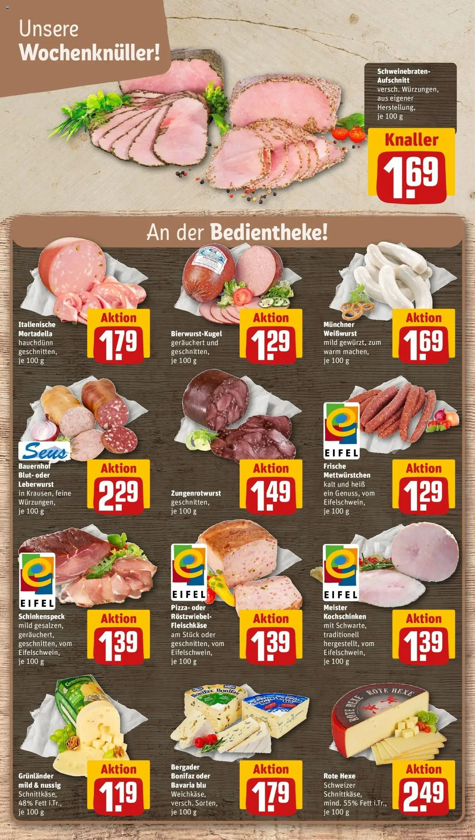REWE Prospekt ab 24.08.2026 zum Blättern » Angebote | Seite: 9 | Produkte: Weißwurst, Grunlander, Pizza