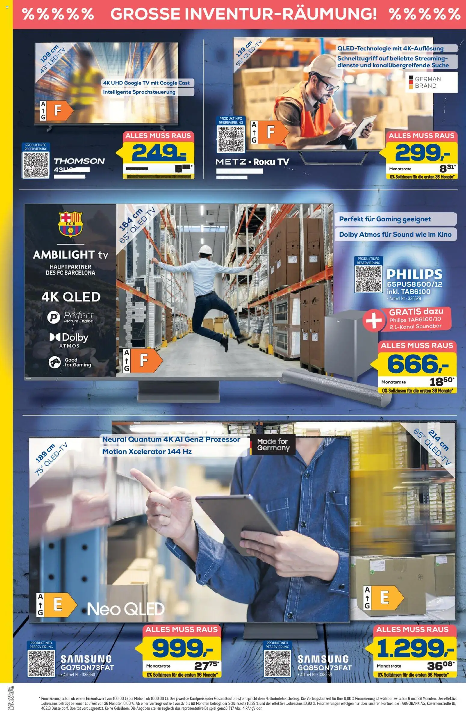 Euronics Prospekt Berlet – gültig ab 03.09.2026 | Seite: 2 | Produkte: Philips, Samsung, Soundbar, TV