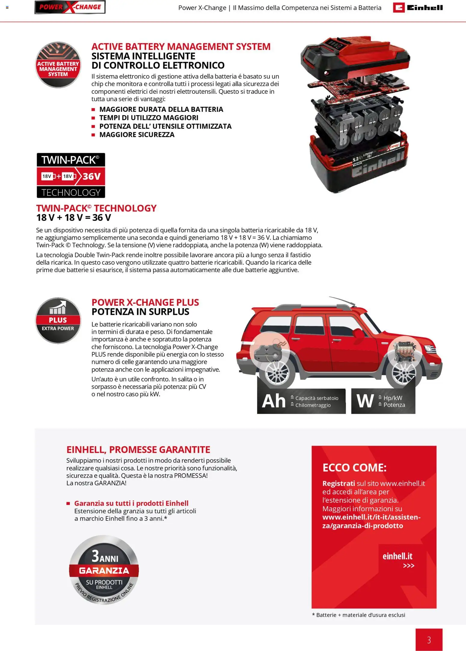 Volantino Einhell del 02/03/2026 | Pagina: 5 | Prodotti: Batteria, Batterie