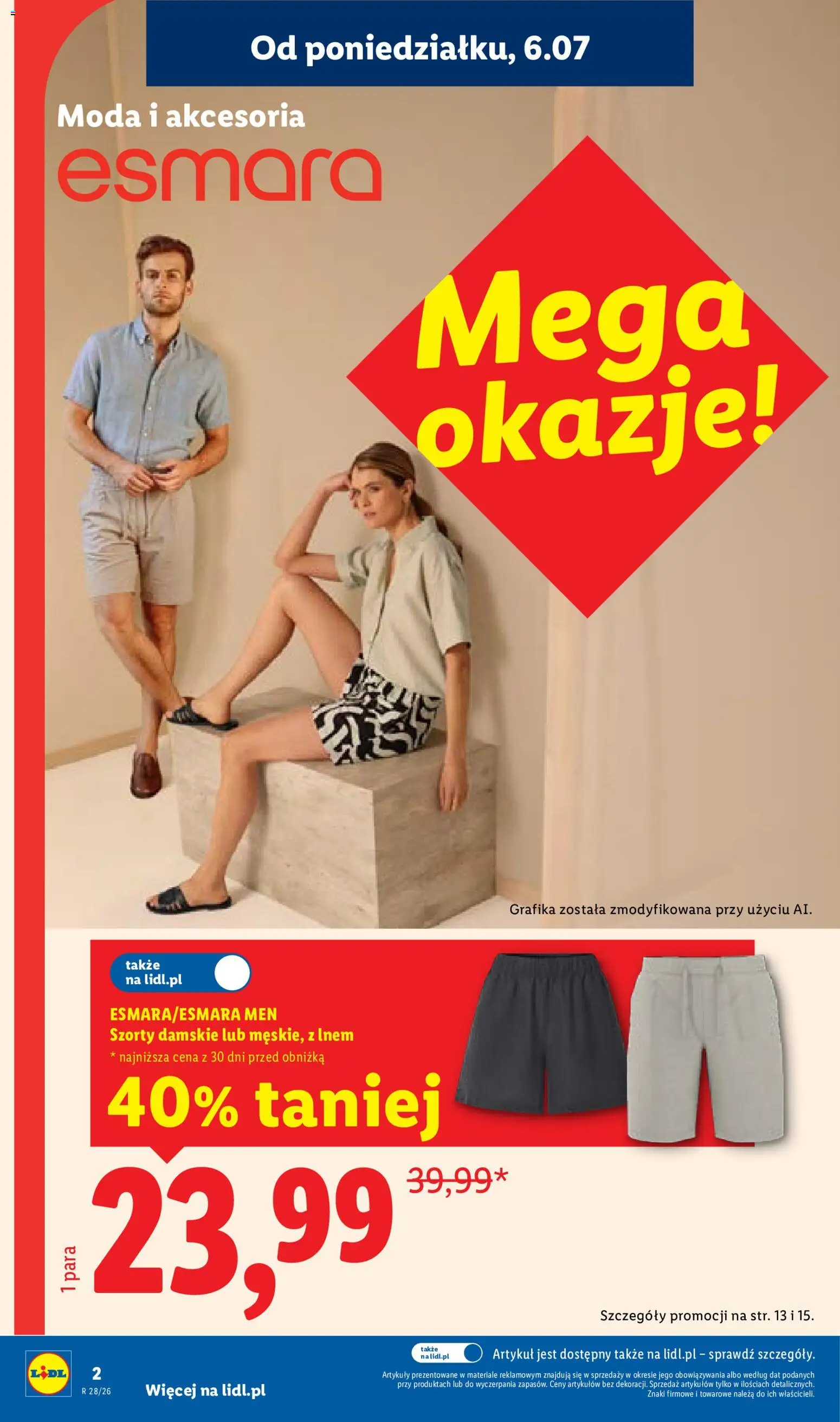 Lidl Katalog od 06.07.2026 | Strona: 2 | Produkty: Szorty