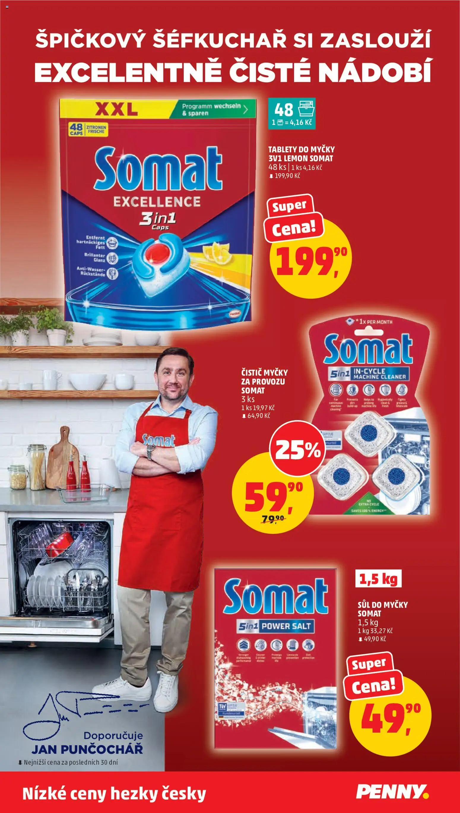 Penny Market leták od 09.09.2026 | Strana: 34 | Produkty: Tablety do myčky, Čistič myčky, Nádobí, Sůl do myčky