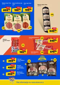 Pečenica svinjska suva Vrhovi Zlatibora, 250 g - pregled Aman kataloga - važi od 17.08.2026 | Strana: 4