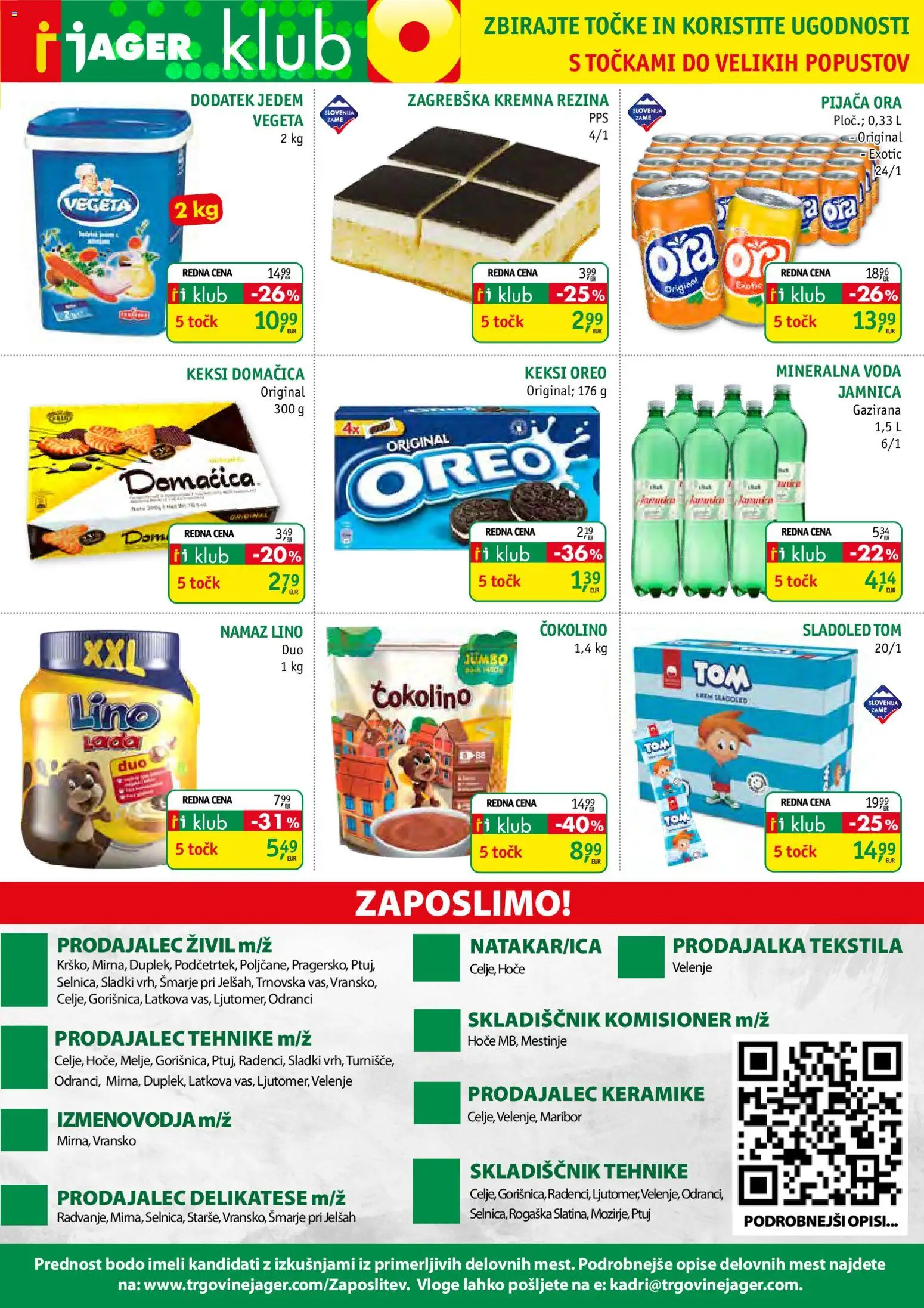 Novi Jager katalog ponudbe – veljaven od 27.05.2026 | Stran: 13 | Izdelki: Keksi, Mineralna voda, Sladoled, Voda