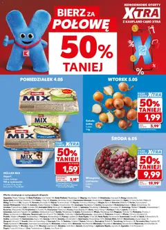 Náhled letáku Kaufland Polsko leták - Mocny start od 04.05.2026 | Strana: 30 | Produkty: Oleje, Jogurt, Karty