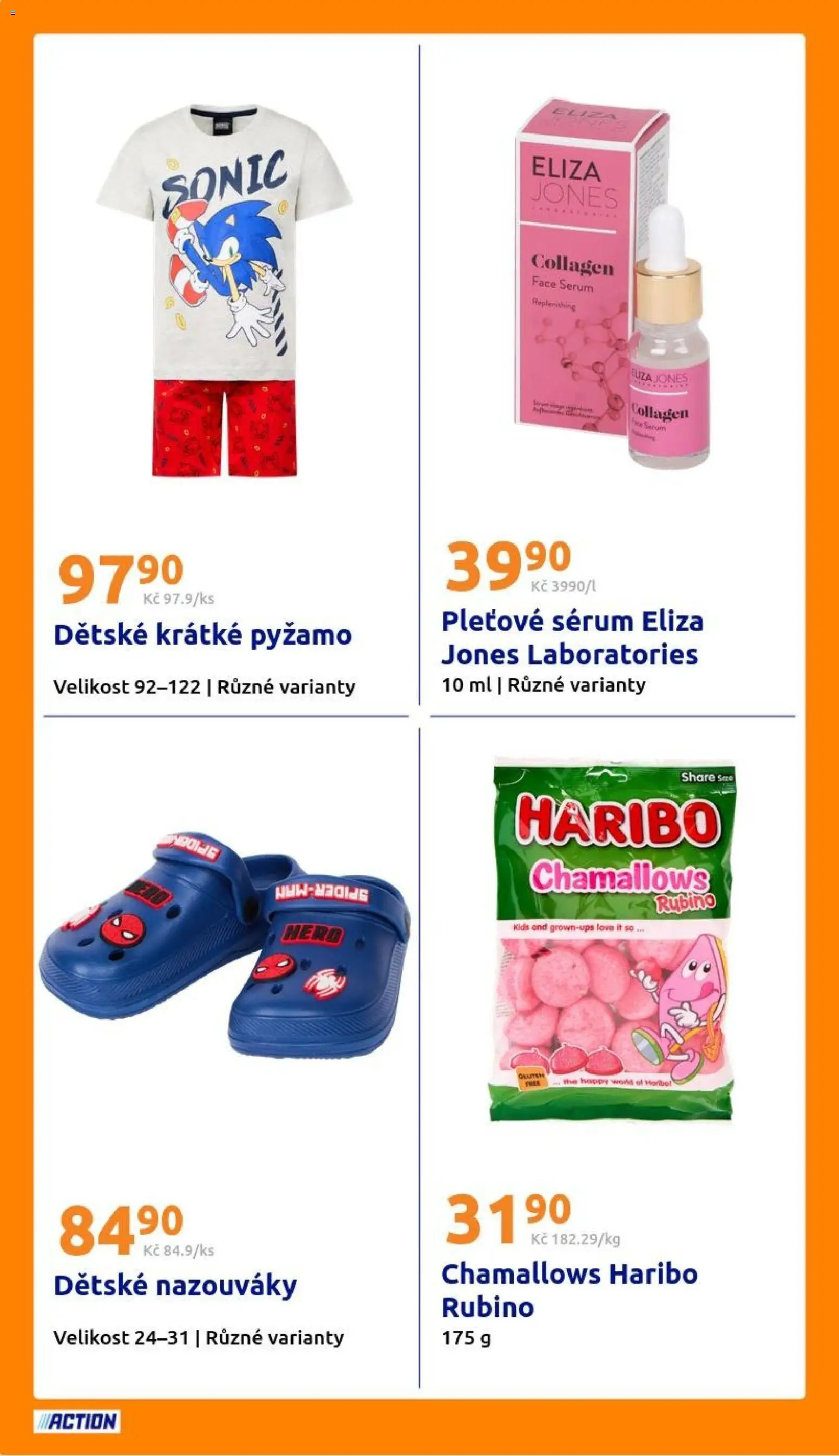 Action leták od 08.07.2026 | Strana: 18 | Produkty: Pyžamo, Haribo, Sérum