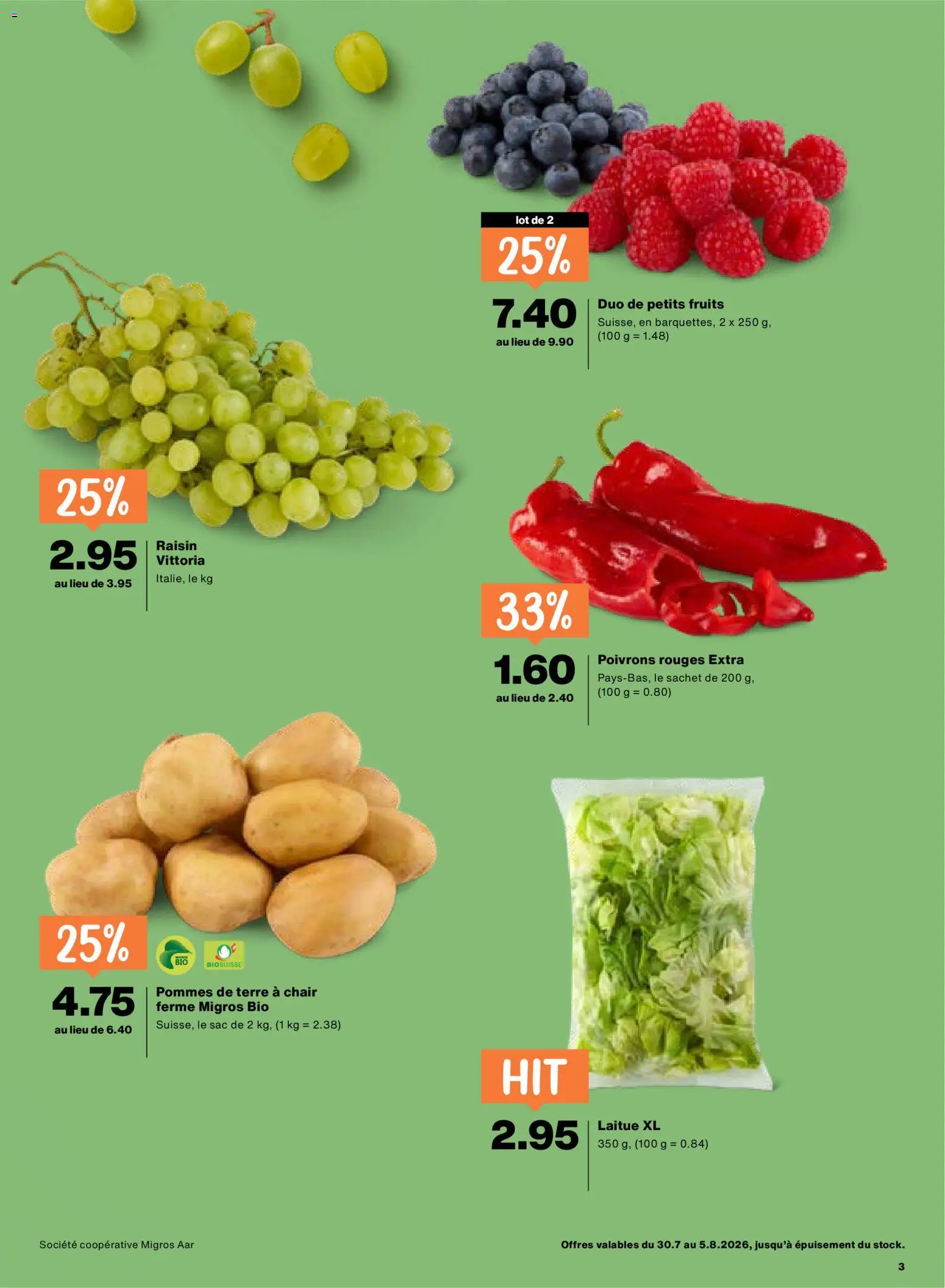 Migros aktionen FR – gültig ab 30.07.2026 | Seite: 3