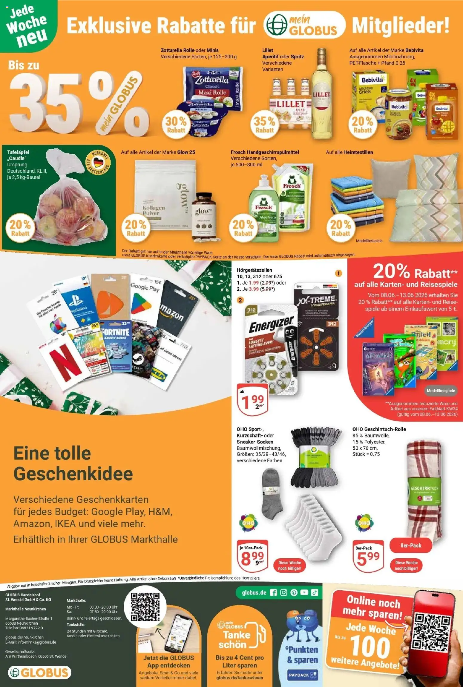Globus Prospekt Neunkirchen – gültig ab 08.06.2026 | Seite: 27 | Produkte: Lillet, Telefon, Uhr