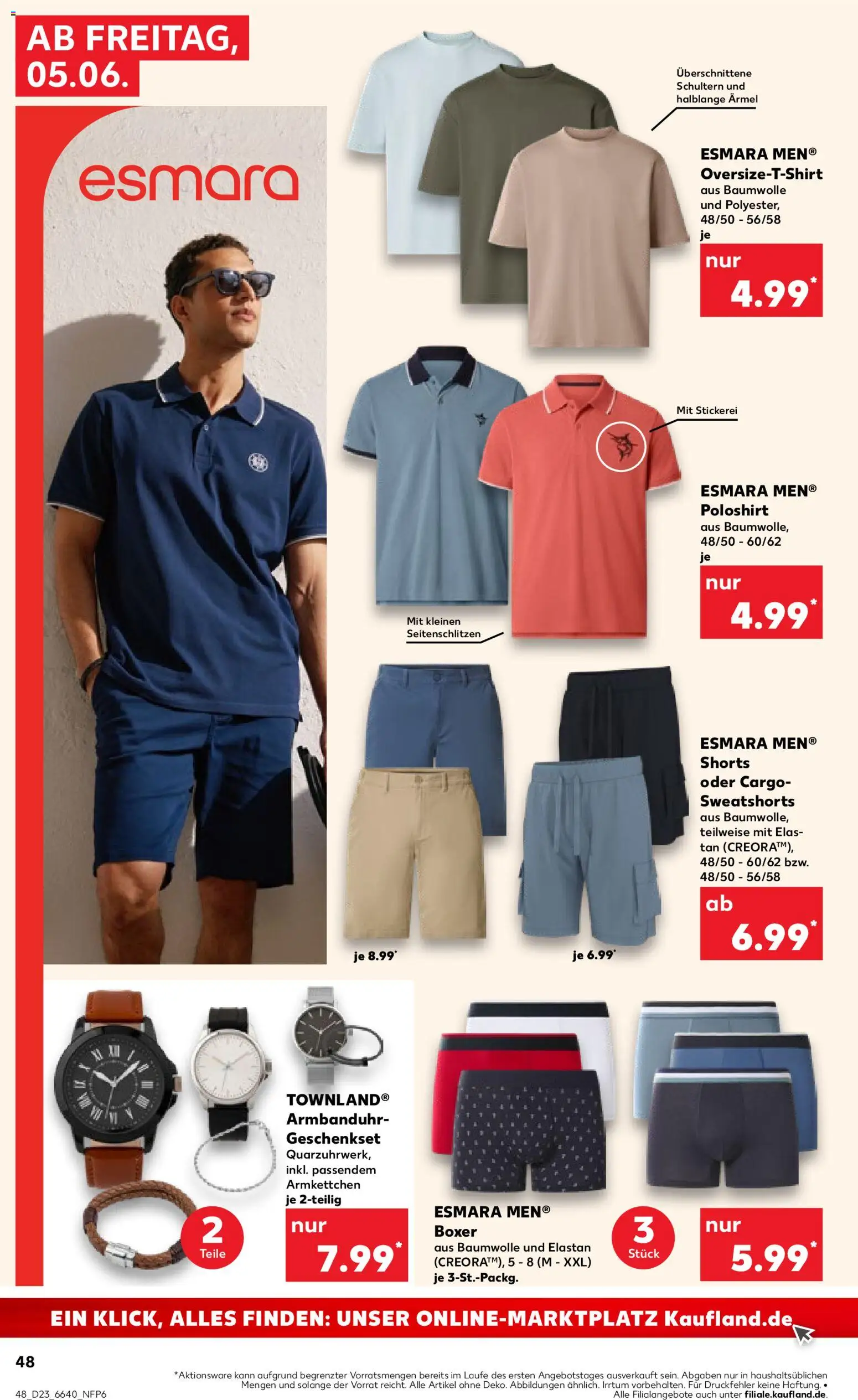 Kaufland Prospekt Stuttgart – gültig ab 04.06.2026 | Seite: 48 | Produkte: Shirt, T-Shirt, Sweatshorts, Poloshirt