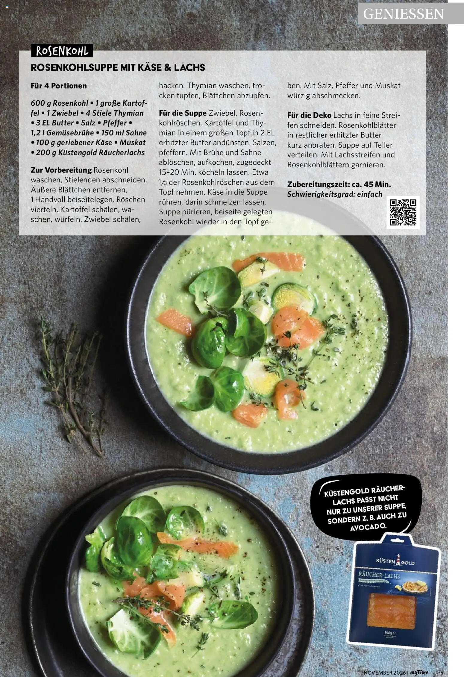 Famila Nordwest myTime – gültig ab 01.11.2026 | Seite: 39 | Produkte: Brühe, Lachs, Pfeffer, Sahne