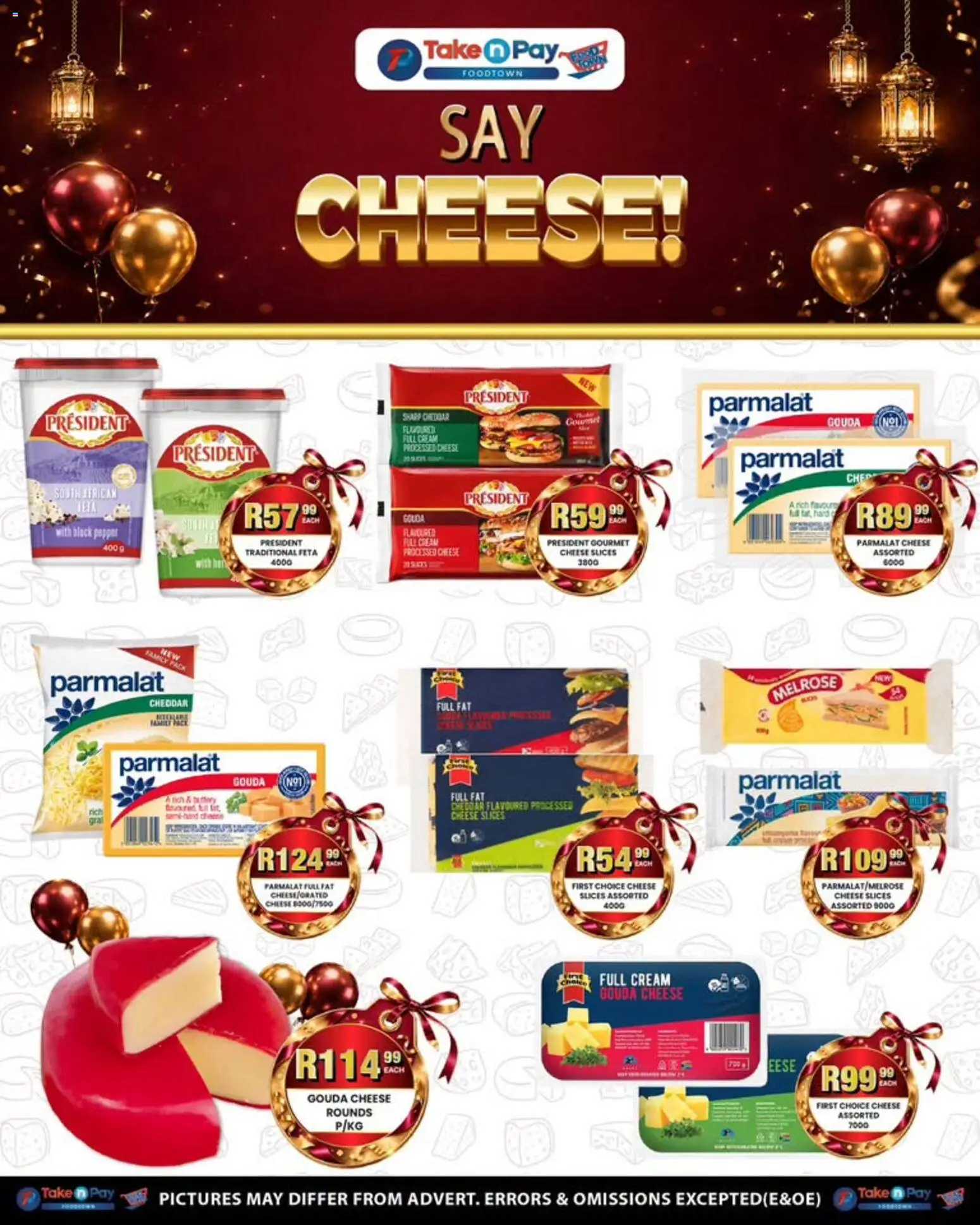 New Take n Pay catalogue – valid from 24/08/2026 | Page: 5 | Products: Cheddar, Cream, Feta cheese, Pepper
