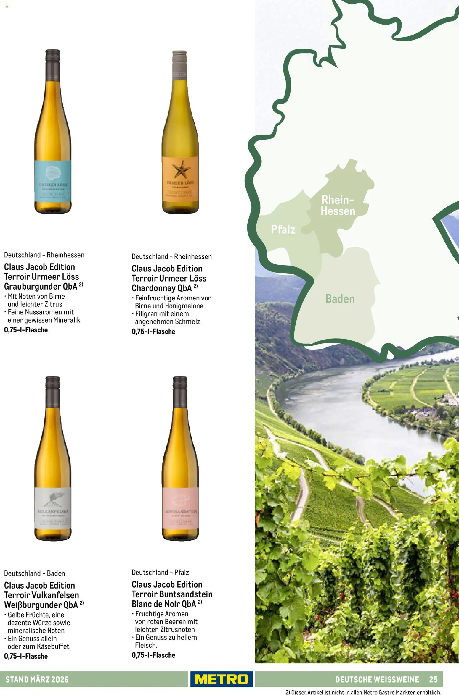 Metro Hauswein-Katalog – gültig ab 03.03.2026 | Seite: 25 | Produkte: Honigmelone, Birne
