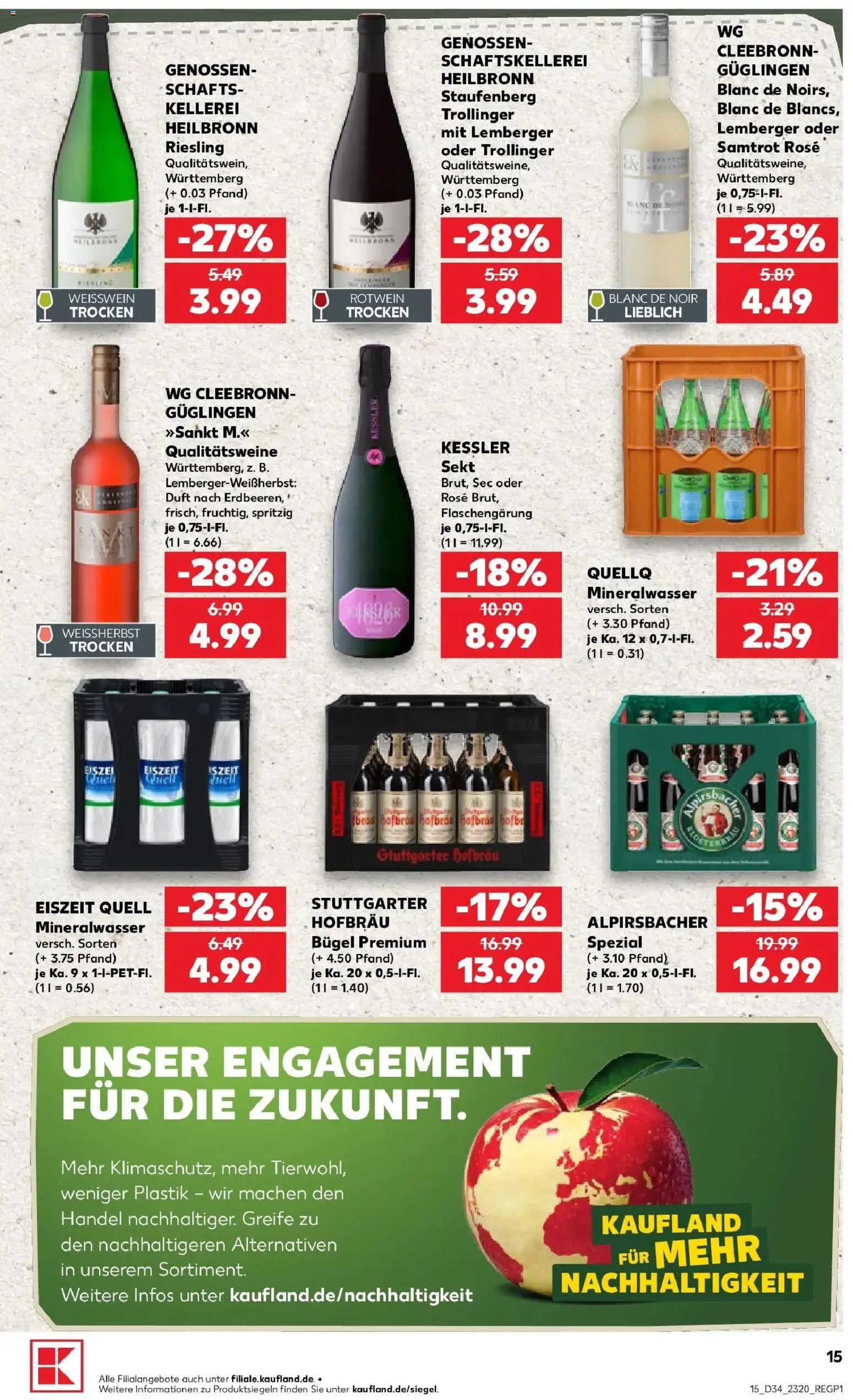 Prospekt Kaufland ab 20.08.2026 » Angebote Online zum Blättern | Seite: 15 | Produkte: Weißwein, Rotwein, Sekt, Duft
