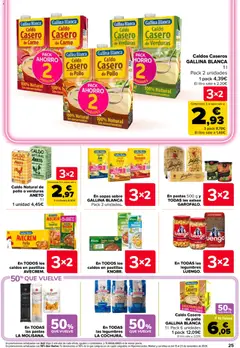 Vista previa Caldo Casero de Carne, Caldo Casero de Carne GALLINA BLANCA Pack Ahorro 2 unidades 100% Natural Sin conservantes válido desde el 27/10/2026 | Página: 29