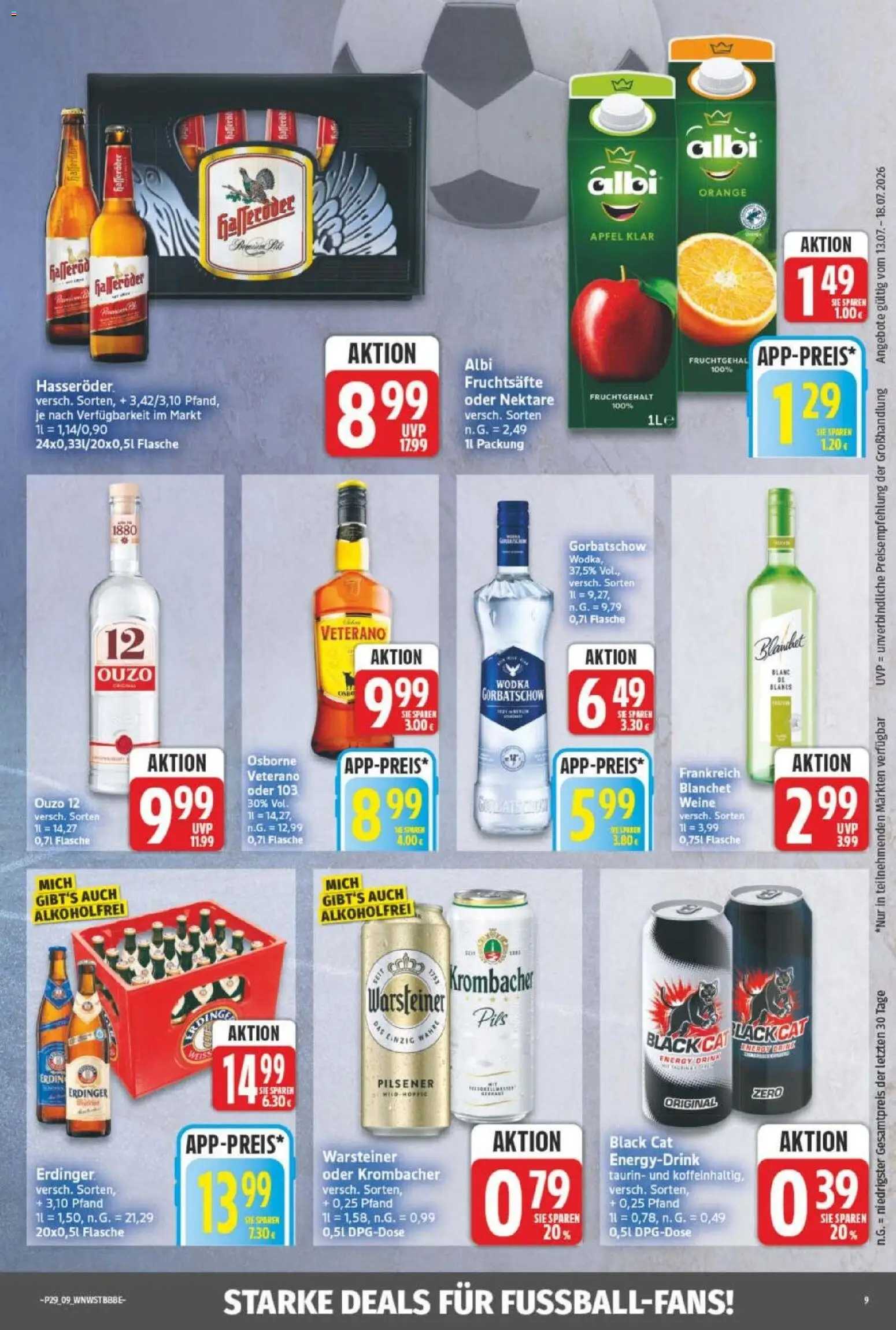 NP Discount Prospekt – gültig ab 13.07.2026 | Seite: 11 | Produkte: Ouzo 12, Osborne, Äpfel, Wodka