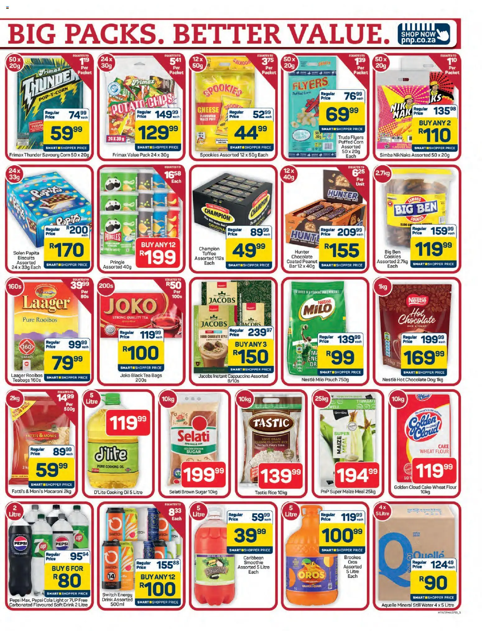 New Pick n Pay catalogue – valid from 15.06.2026 | Page: 3 | Products: Light, Oil, Chips, Water
