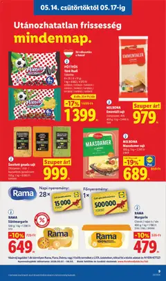 PÖTTYÖS Túró Rudi, Többféle, 6 x 35 / 6 x 51 g - amely érvényes a következő dátumtól: 14.05.2026 | Oldal: 9