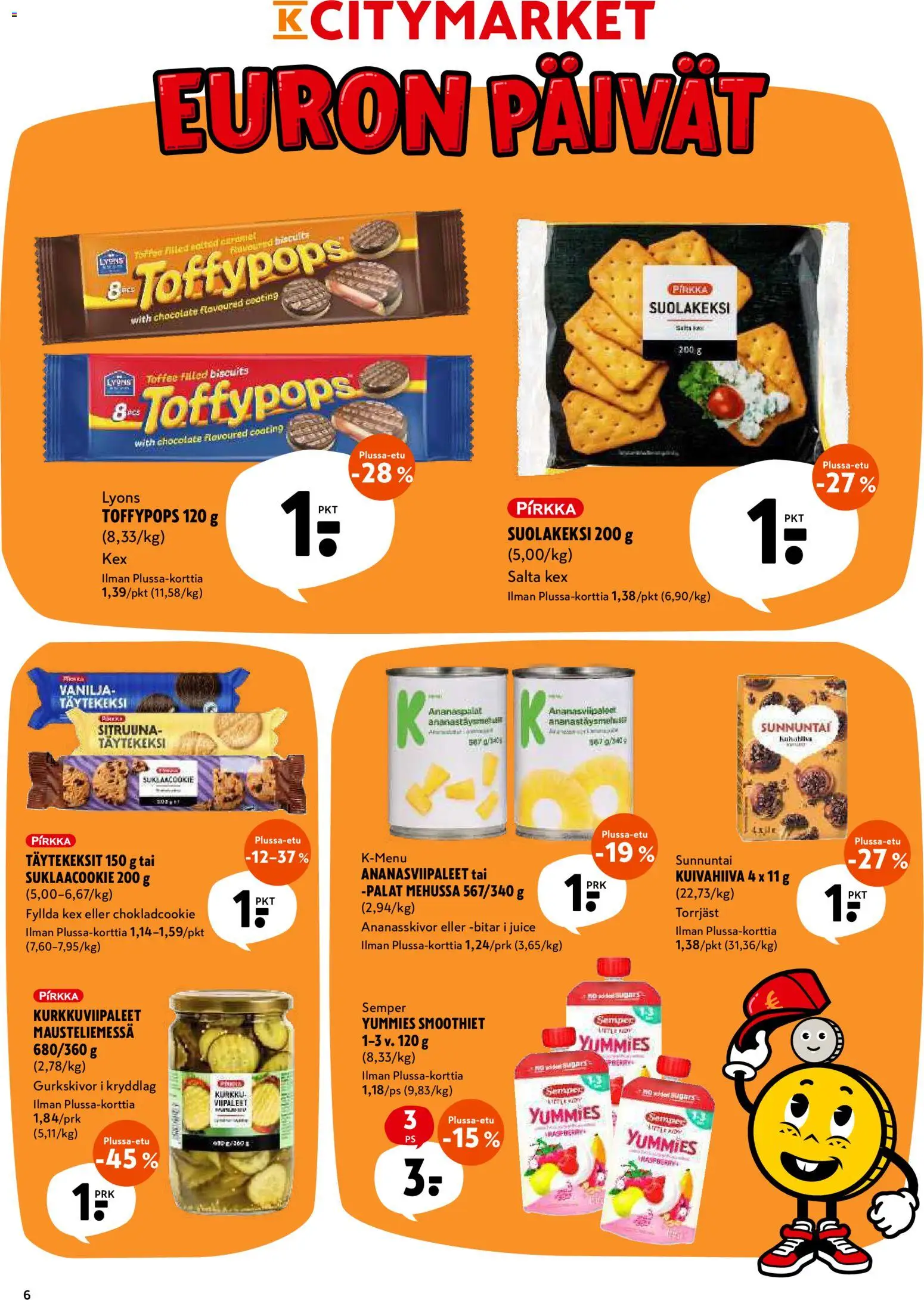 K-Citymarket tarjoukset – voimassa 08.06.2026 alkaen | Sivu: 6 | Tuotteet: Kurkku