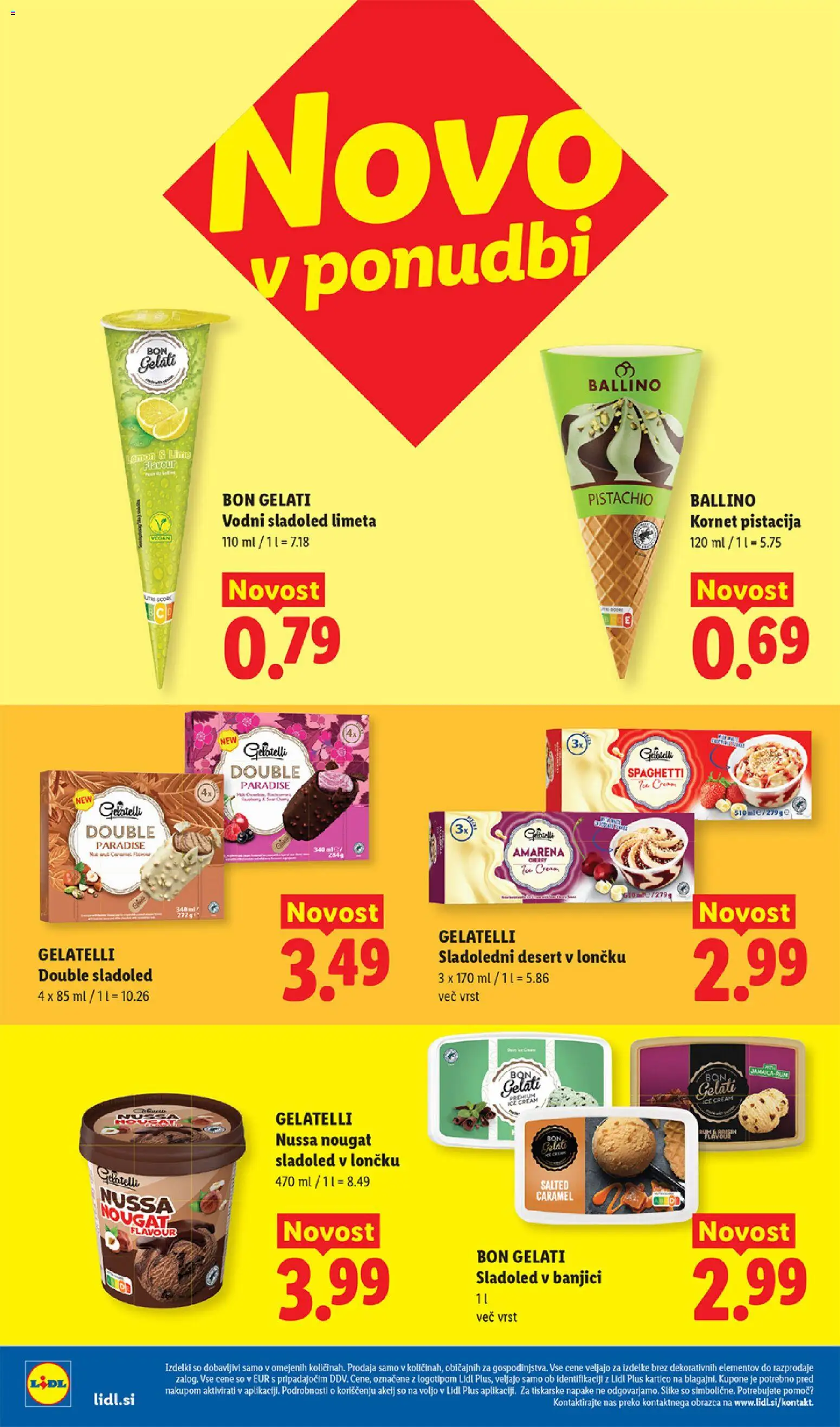 Novi Lidl katalog ponudbe – veljaven od 21.05.2026 | Stran: 16 | Izdelki: Limeta, Sladoled