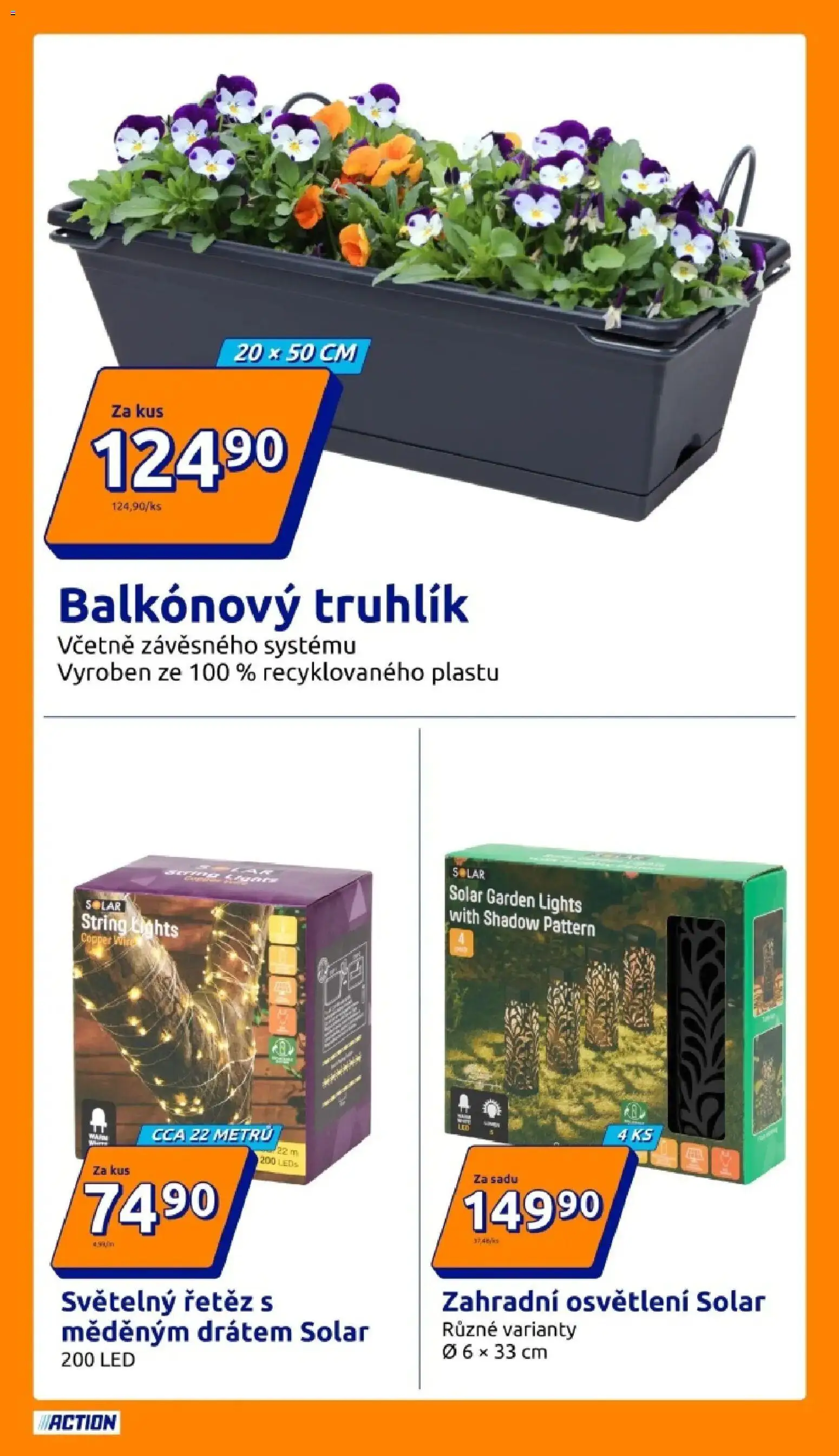 Action aktuální leták od 15.04.2026 | Strana: 9 | Produkty: Truhlík, Světelný řetěz, LED