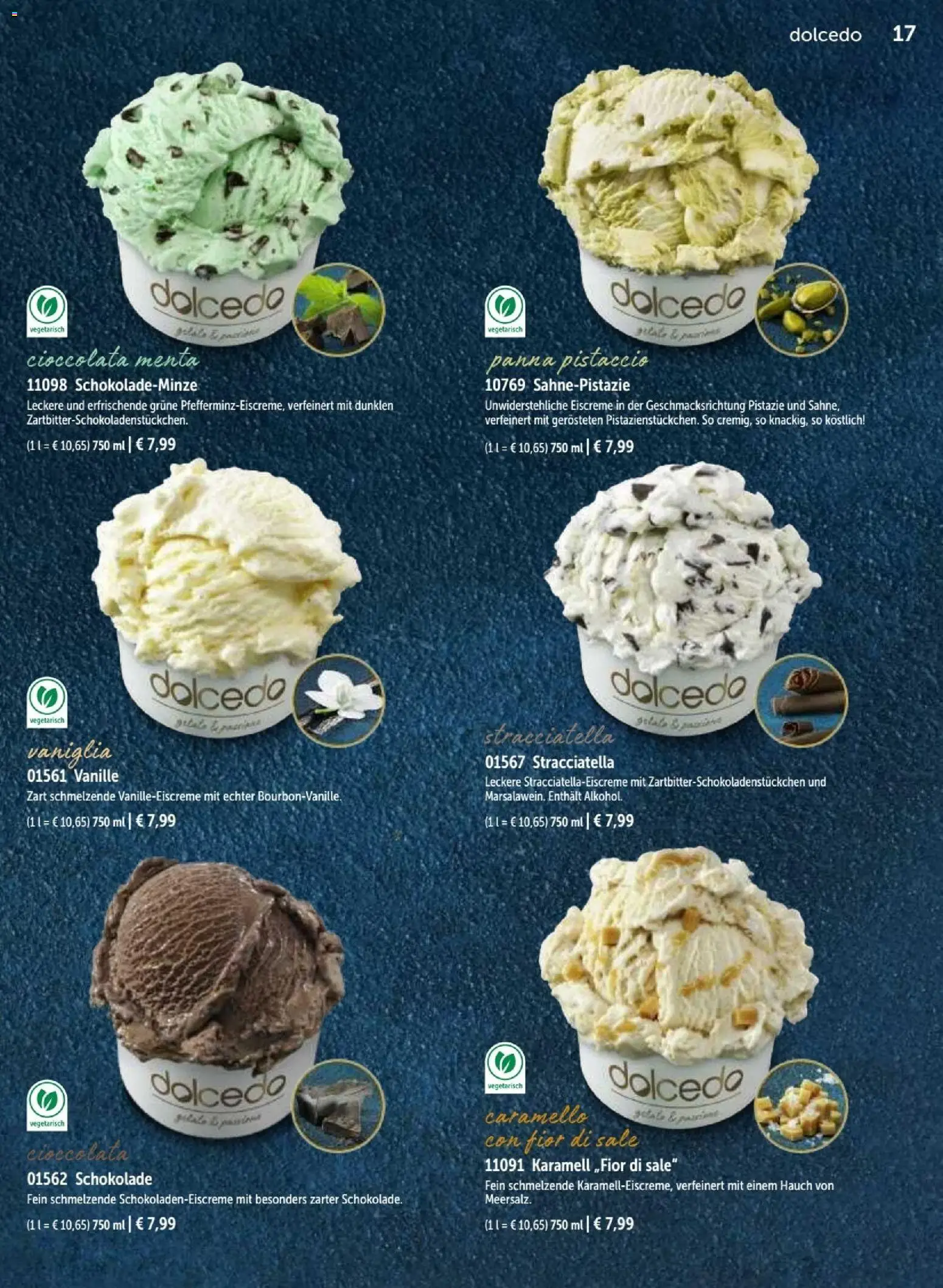 Bofrost Katalog – gültig ab 07.09.2026 | Seite: 17 | Produkte: Schokolade, Eiscreme, Vanille
