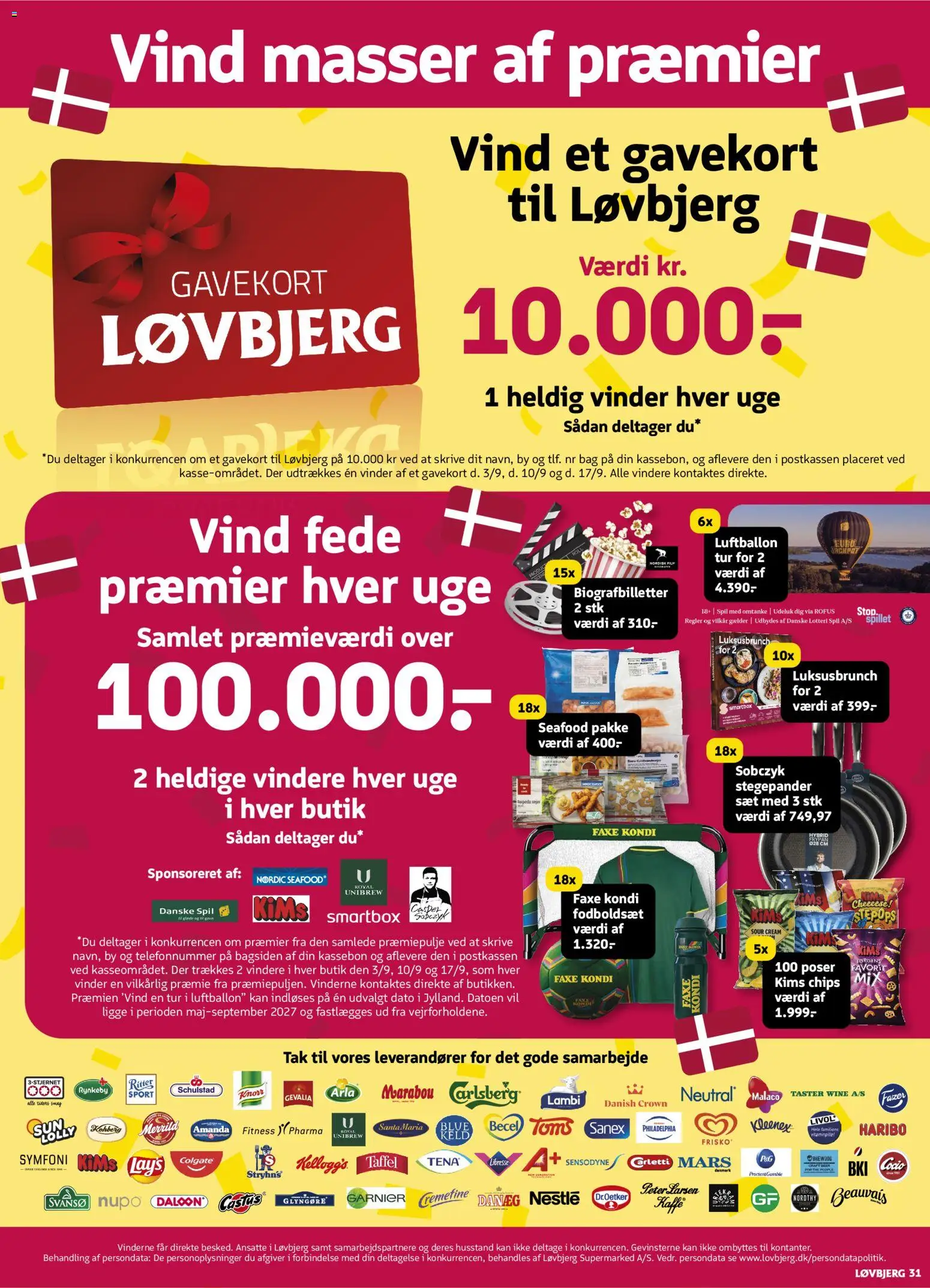 Løvbjerg tilbudsavis – gyldig fra 11/09/2026 | Side: 31 | Produkter: Kaffe, Chips, Faxe Kondi, Søm