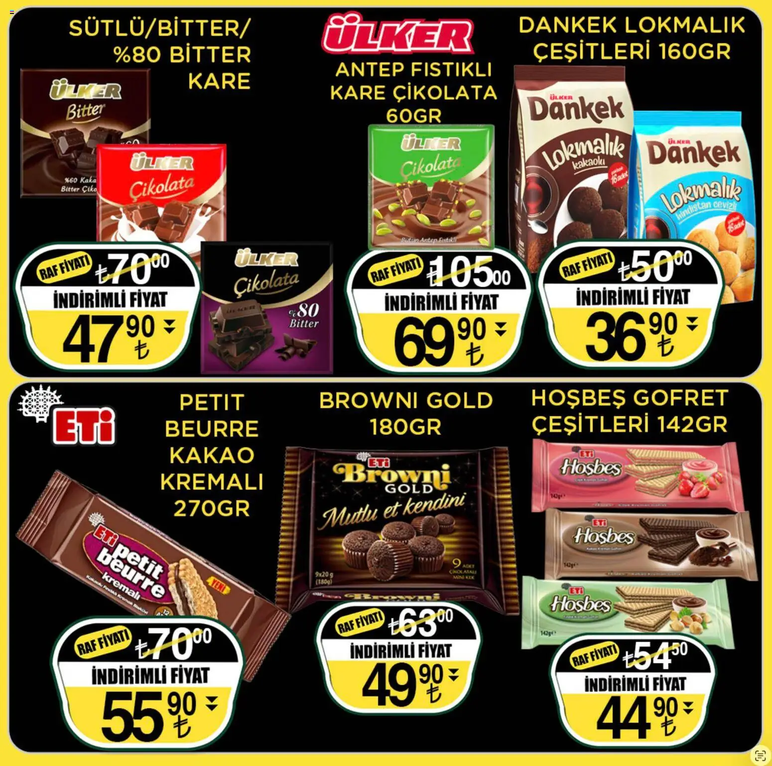 Sarıyer Katalog - 17.04.2026 tarihinden itibaren geçerlidir | Sayfa: 27 | Ürünler: Raf, Gofret, Çikolata