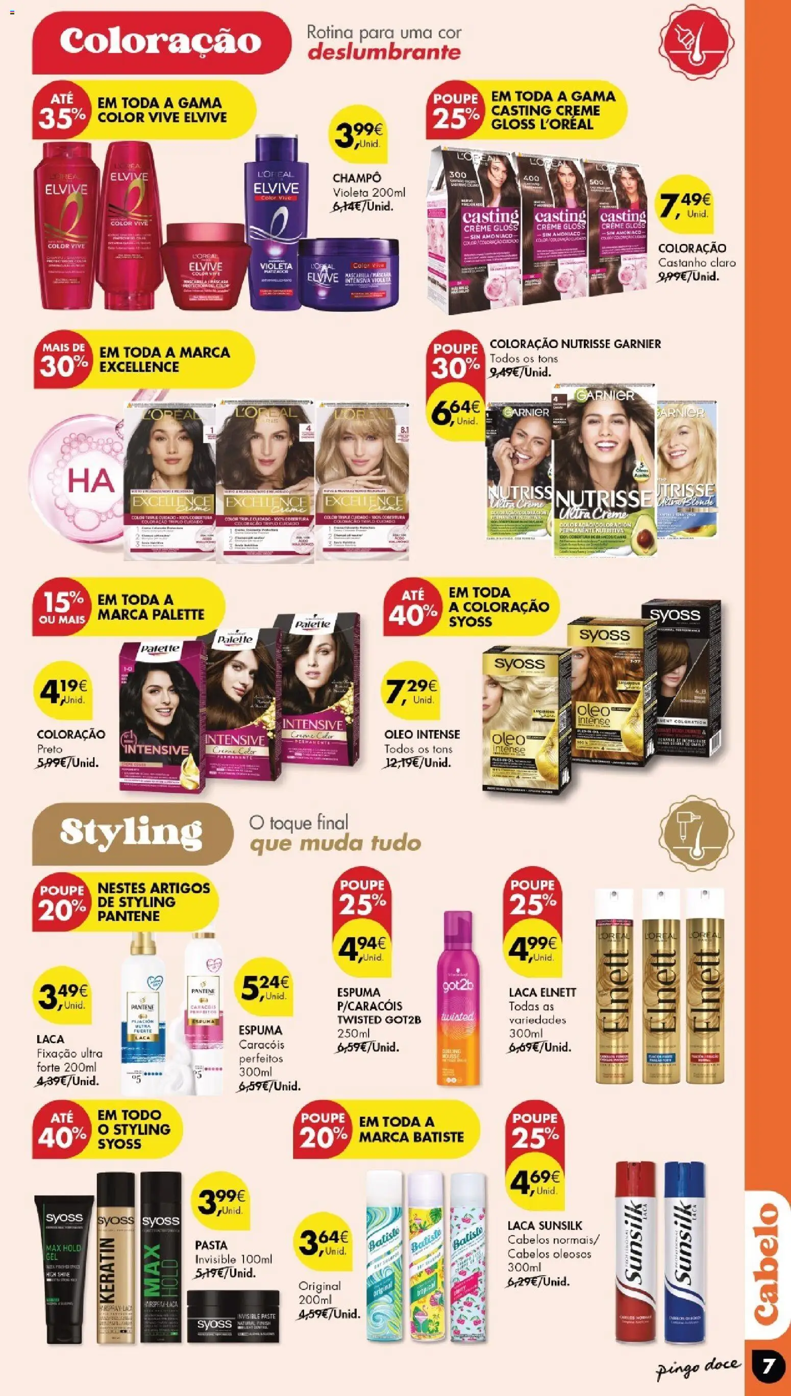 Pingo Doce Beleza │ válido de 18/08/2026 | Página: 7 | Produtos: Casting creme gloss, Cera, Óleo, Creme