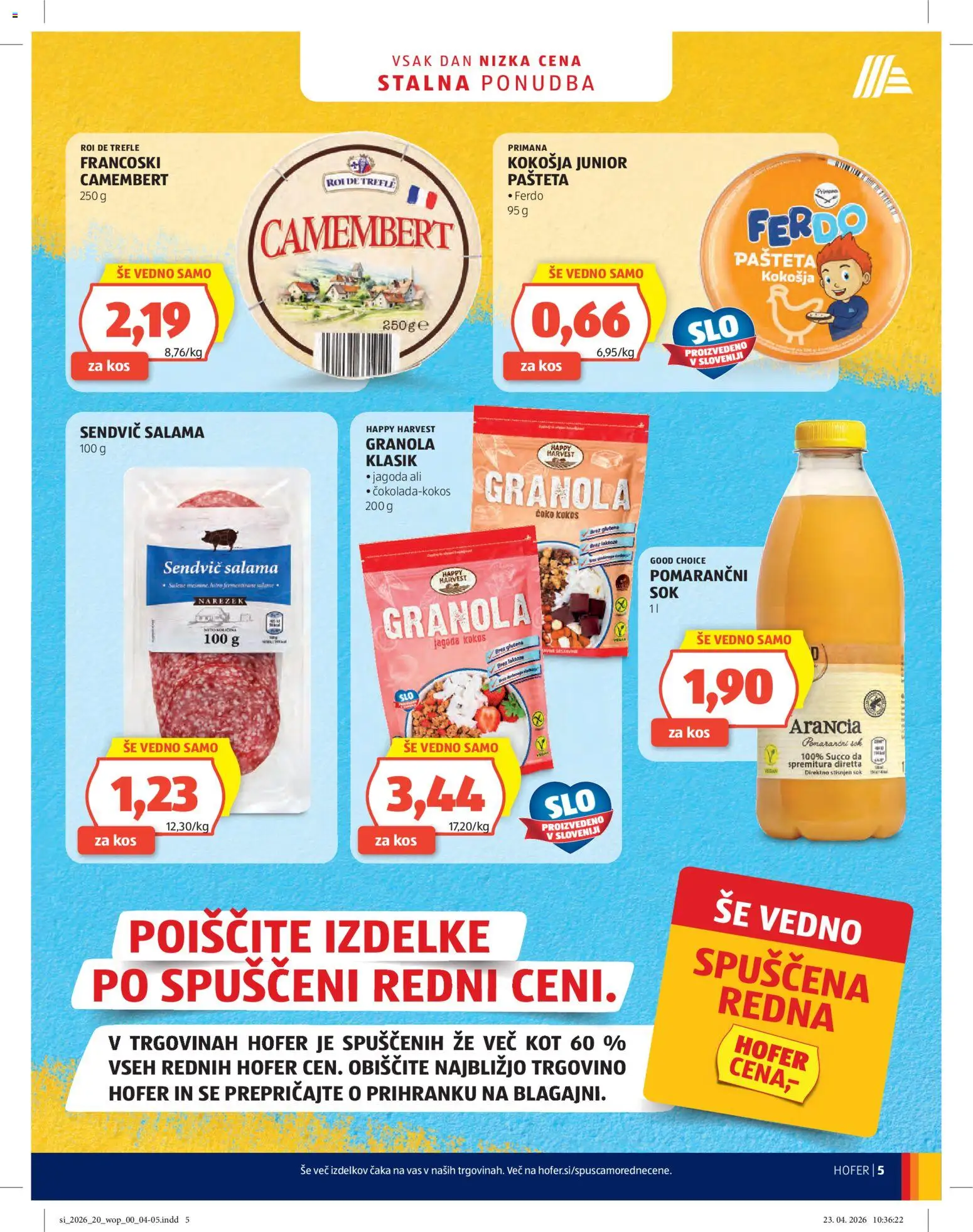 Hofer SI katalog | vrijedi od 06.05.2026 | Stranica: 5 | Proizvodi: Salama, Sok, Pašteta