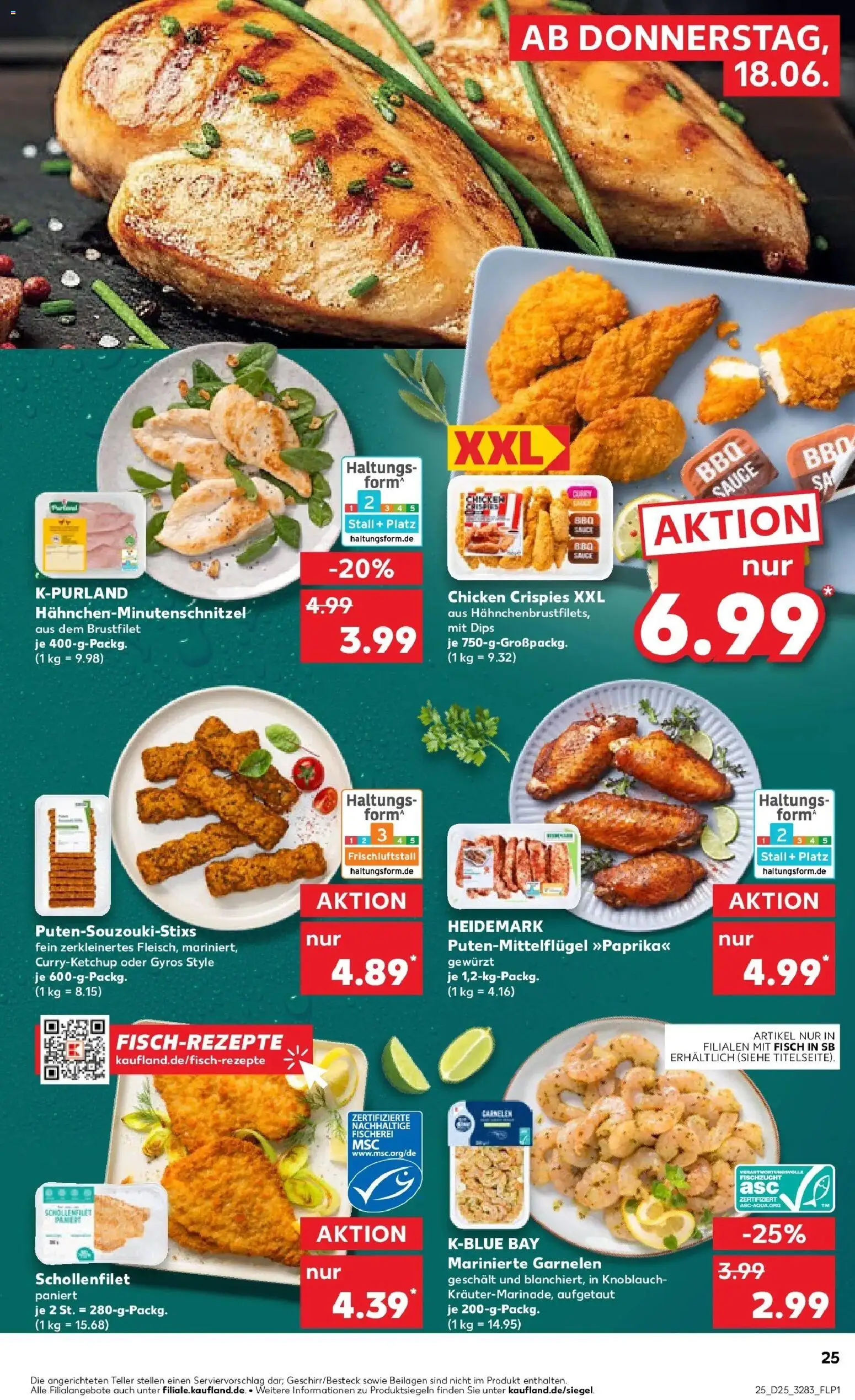 Kaufland Prospekt Großröhrsdorf – gültig ab 14.06.2026 | Seite: 34 | Produkte: Garnelen, Schnitzel, Fisch, Knoblauch