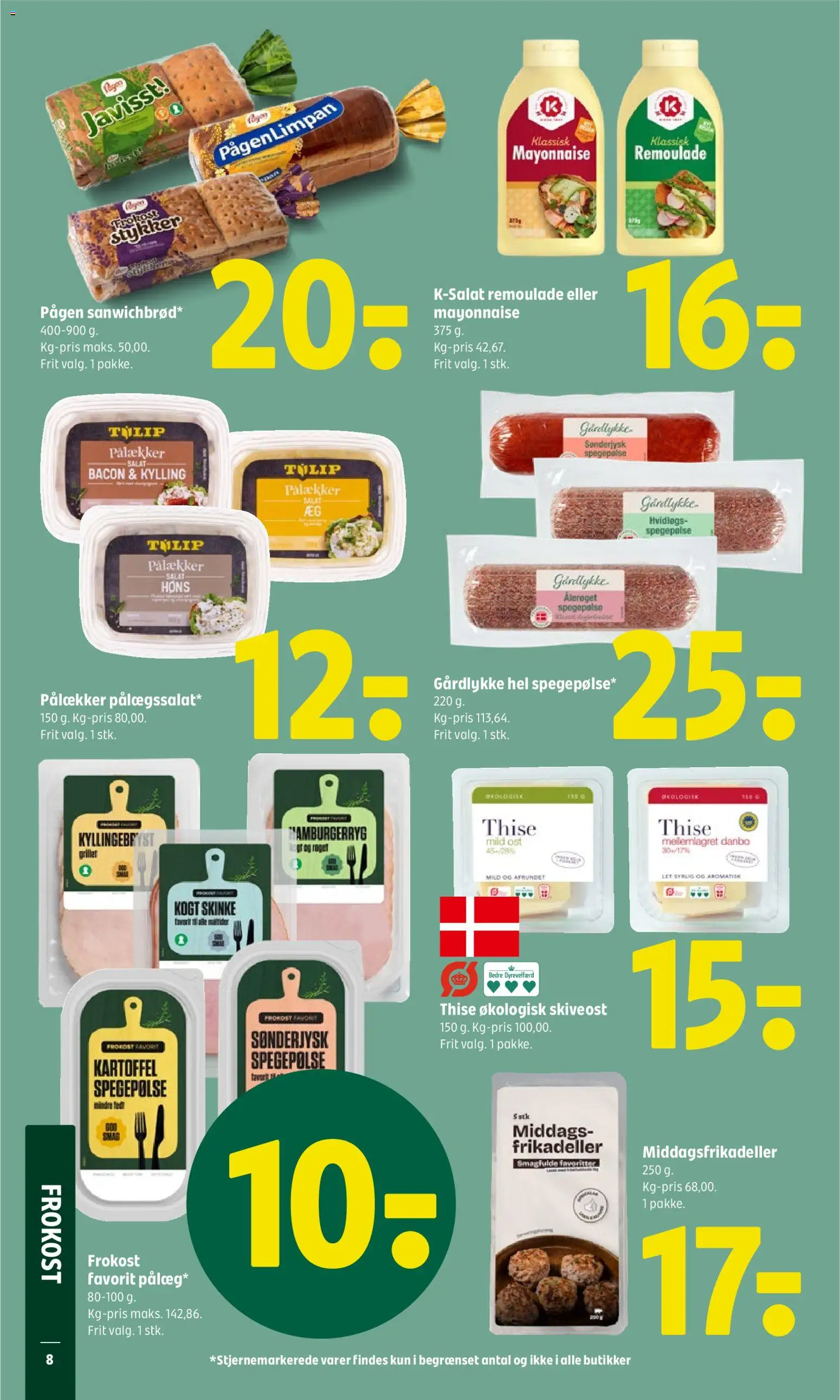 Coop 365 tilbudsavis – gyldig fra 07.05.2026 | Side: 10 | Produkter: Ost, Skinke, Salat, Bacon