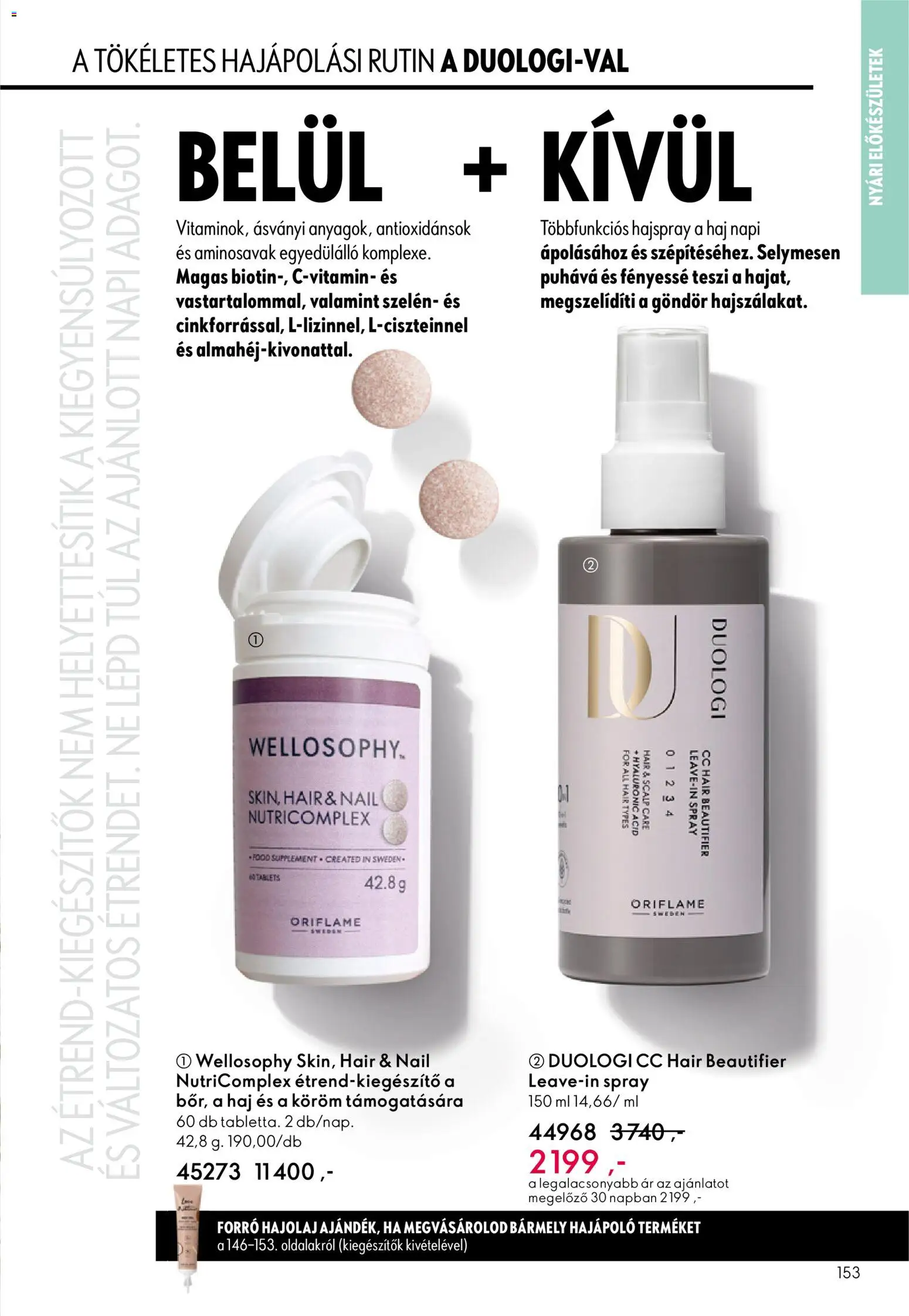 Oriflame akciós ujság - amely érvényes a következő dátumtól: 27.05.2026 | Oldal: 153 | Termékek: Hajolaj