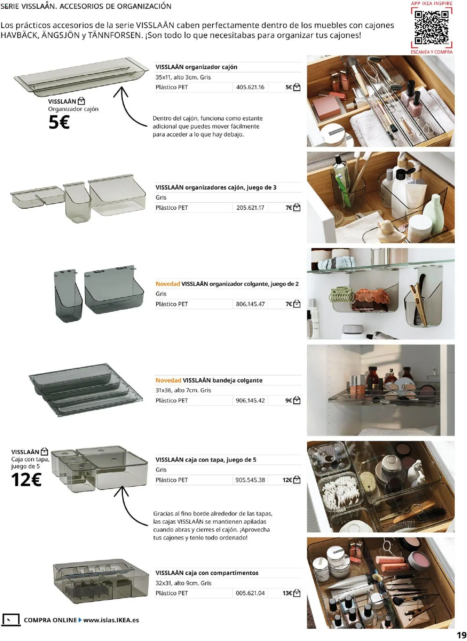 Catálogo IKEA Baños │ válido desde el 01/02/2026 | Página: 19 | Productos: Muebles, Bandeja, Estante, Caja