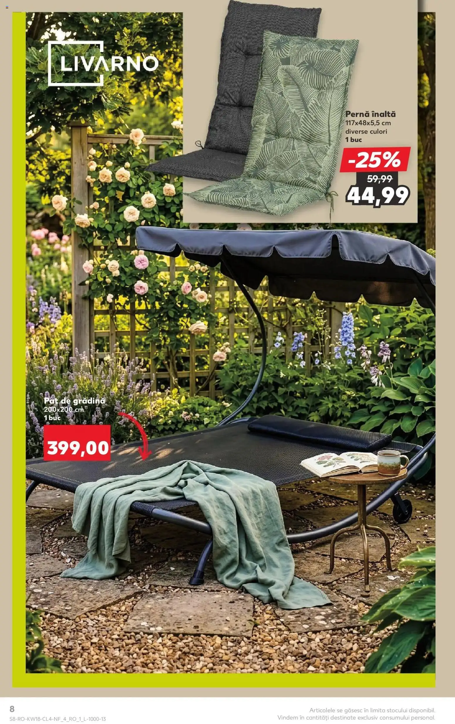 Noul catalog Kaufland – valabil de la 29.04.2026 | Pagină: 8 | Produse: Pat, Pernă